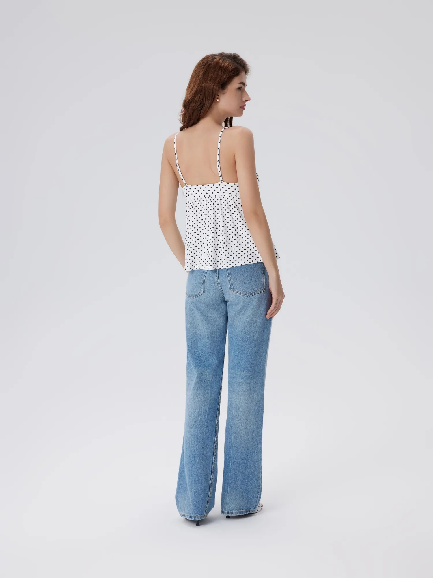 Babydoll Peplum V Neck Tank Tops - Image 16