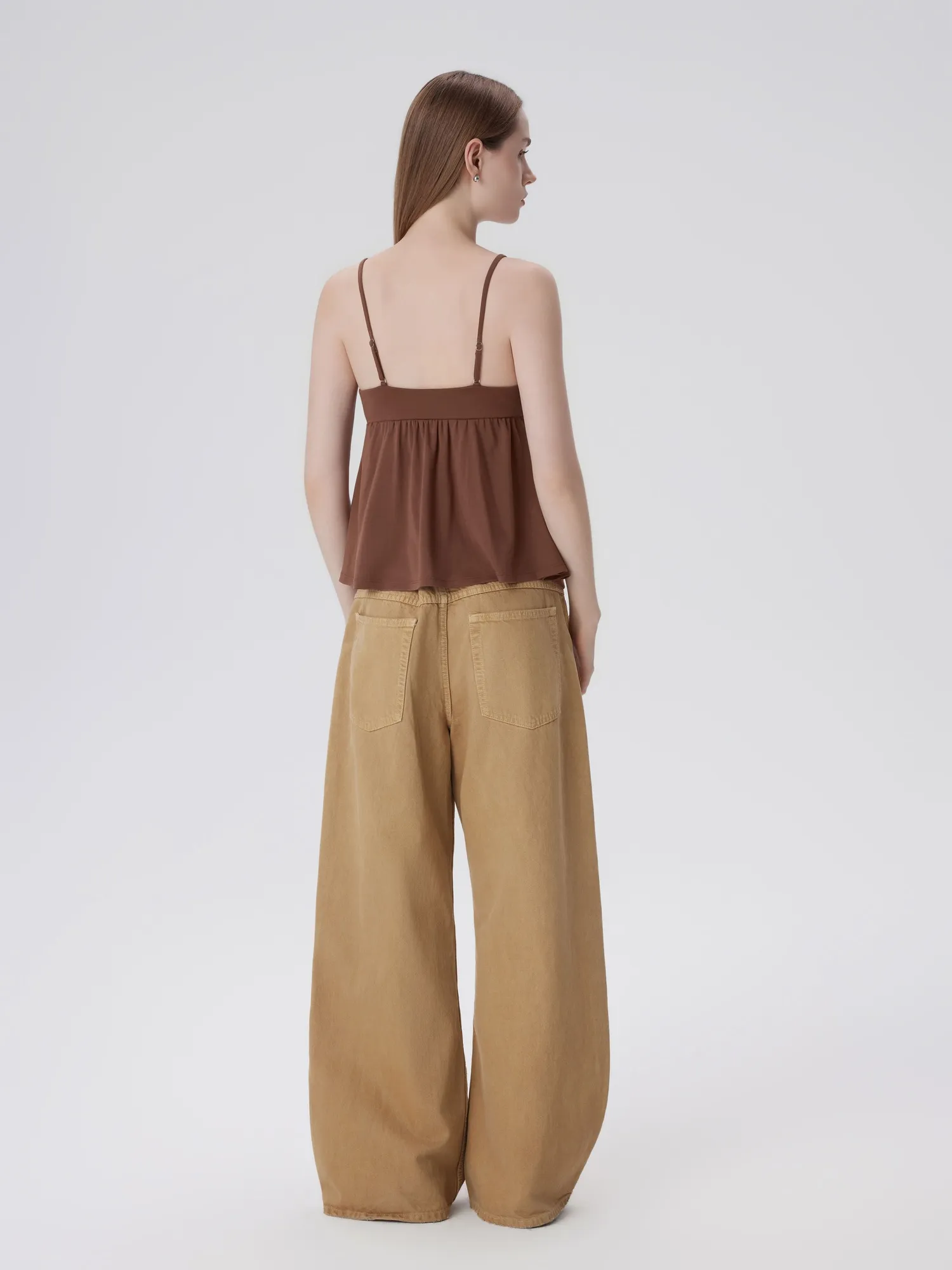 Babydoll Peplum V Neck Tank Tops - Image 30