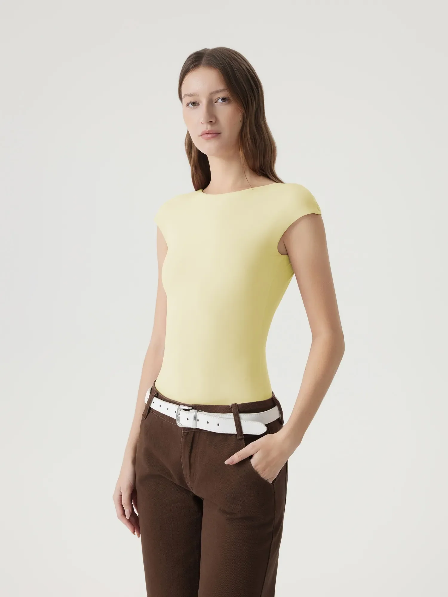 Backless Y2k Double Lined Bodysuit - Short Sleeve - Image 28