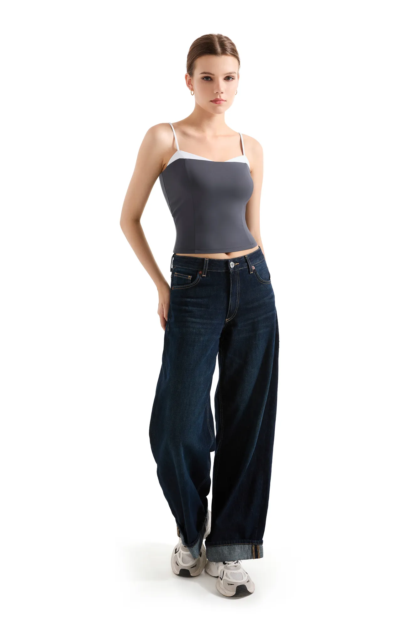 Buttery Soft Cami Color Block Tank Top - Image 17