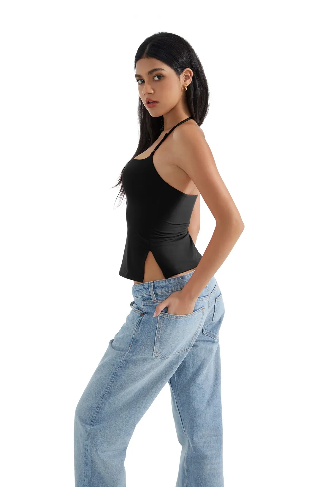 Buttery Soft Cami Halter Tank Top - Image 12