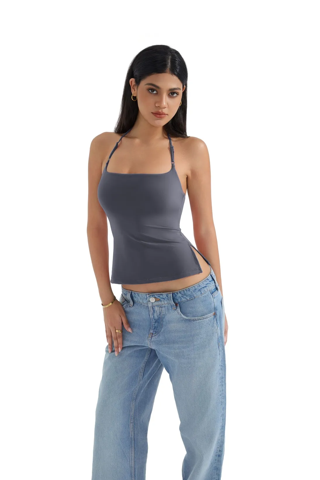 Buttery Soft Cami Halter Tank Top - Image 22