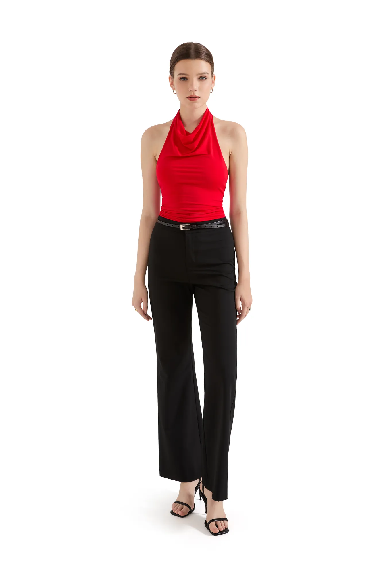 Buttery Soft Cowl Neck Tank Top - Image 19