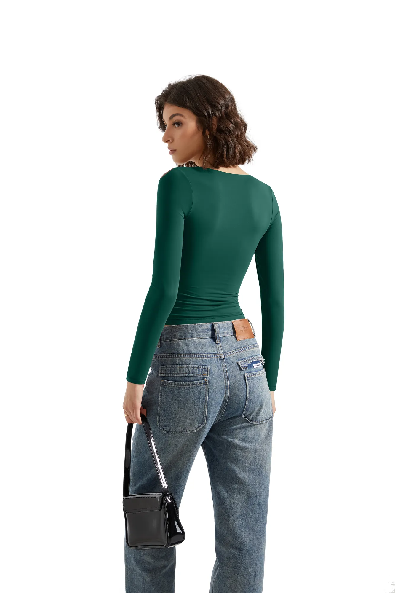 Buttery Soft V Neck Shirt - Long Sleeve - Image 52