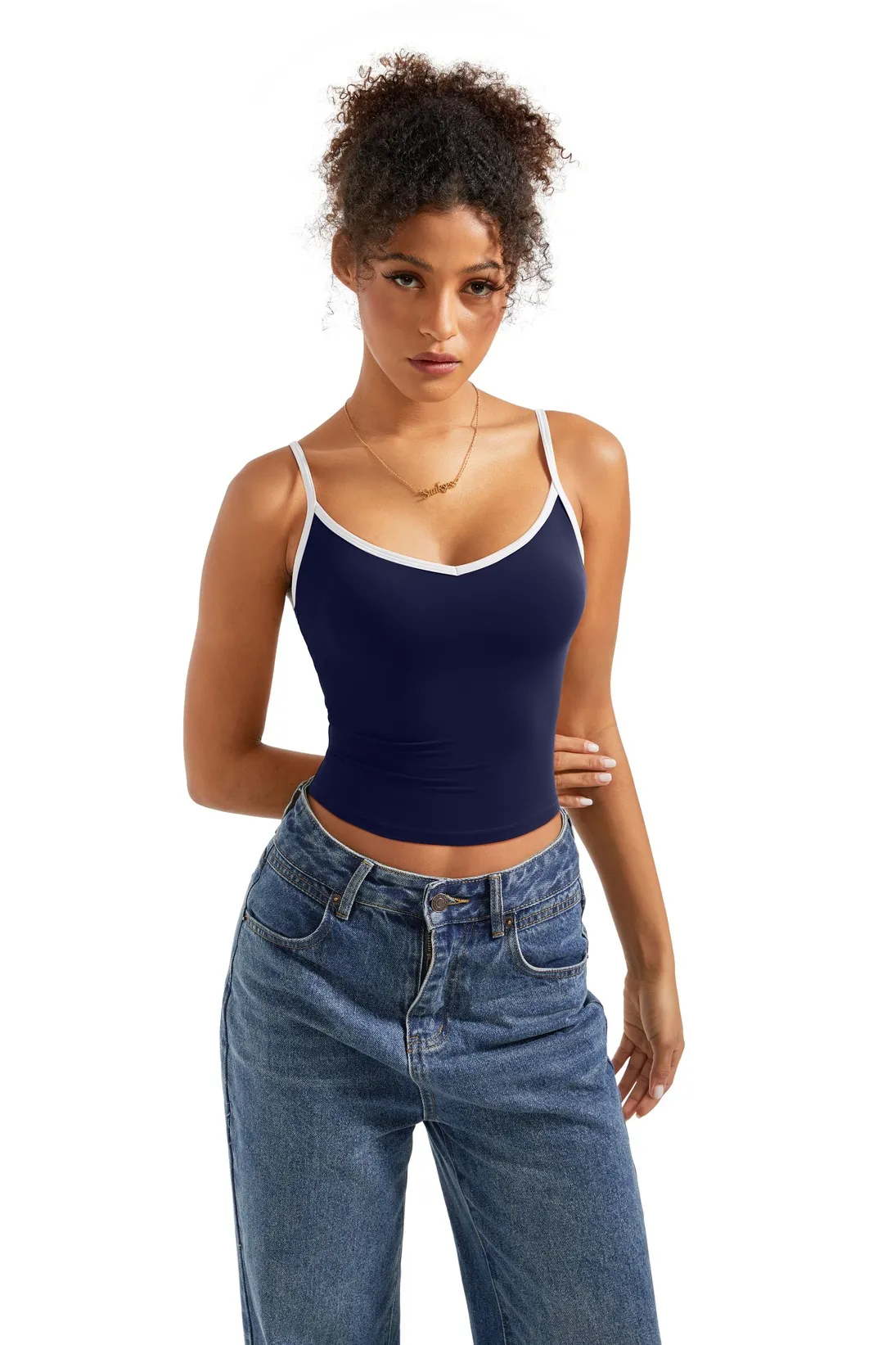 Cami V Neck Tank Top - Image 17