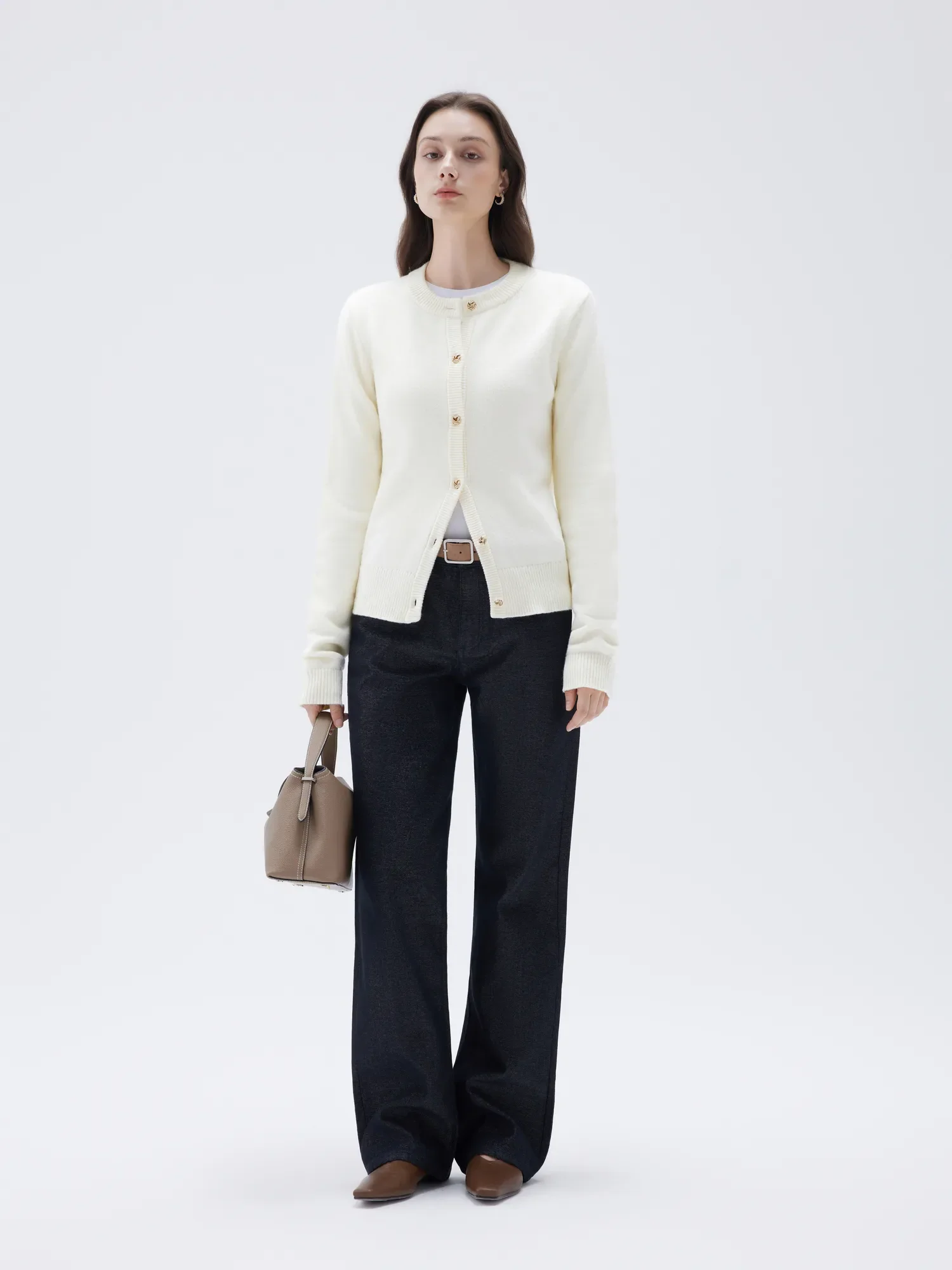 Cashmere Button Up Sweater - Image 20