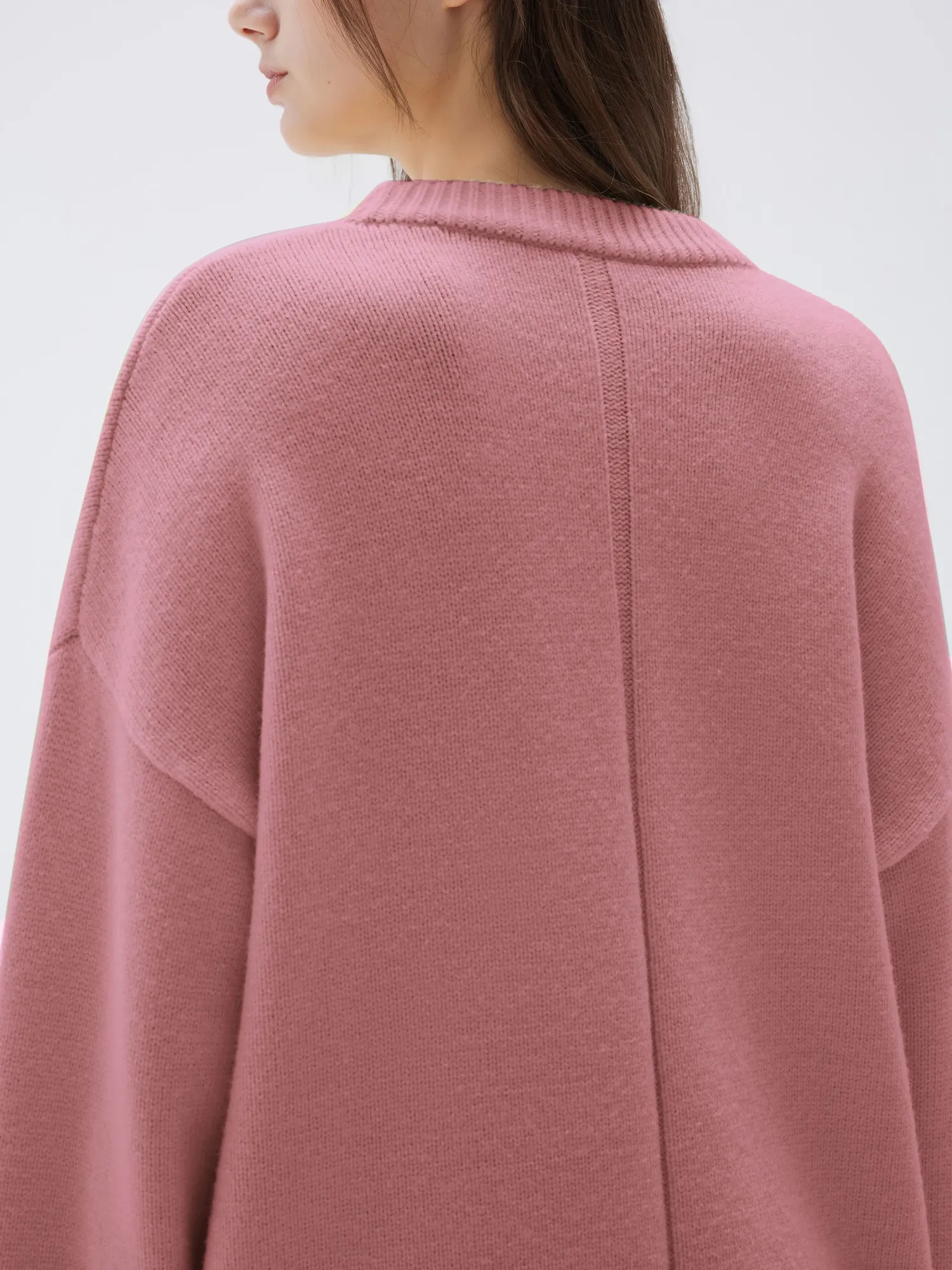 Cashmere Oversized Crew Neck Sweater - Image 116