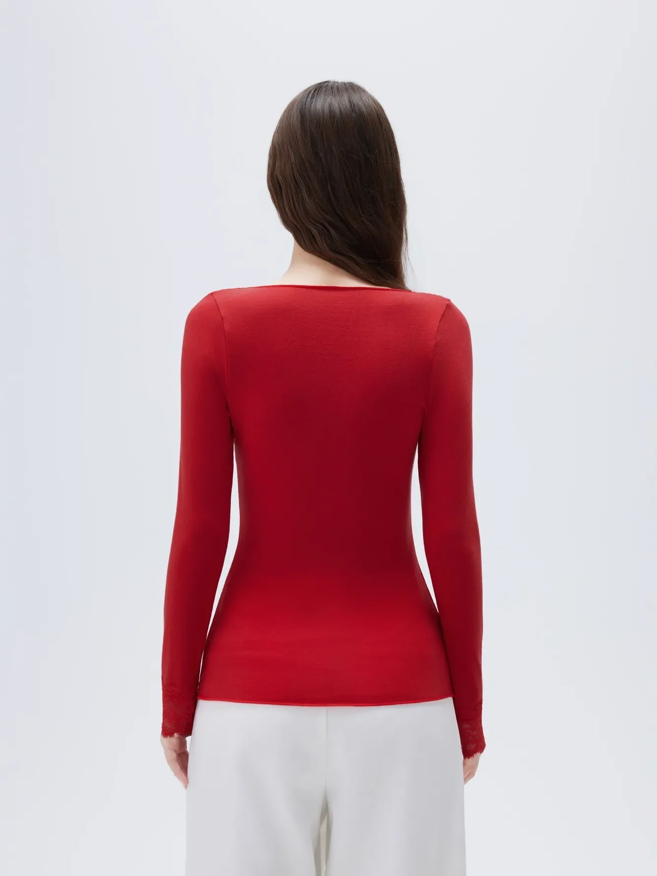 Cloud Cashmere Lace Shirt - Long Sleeve - Image 14