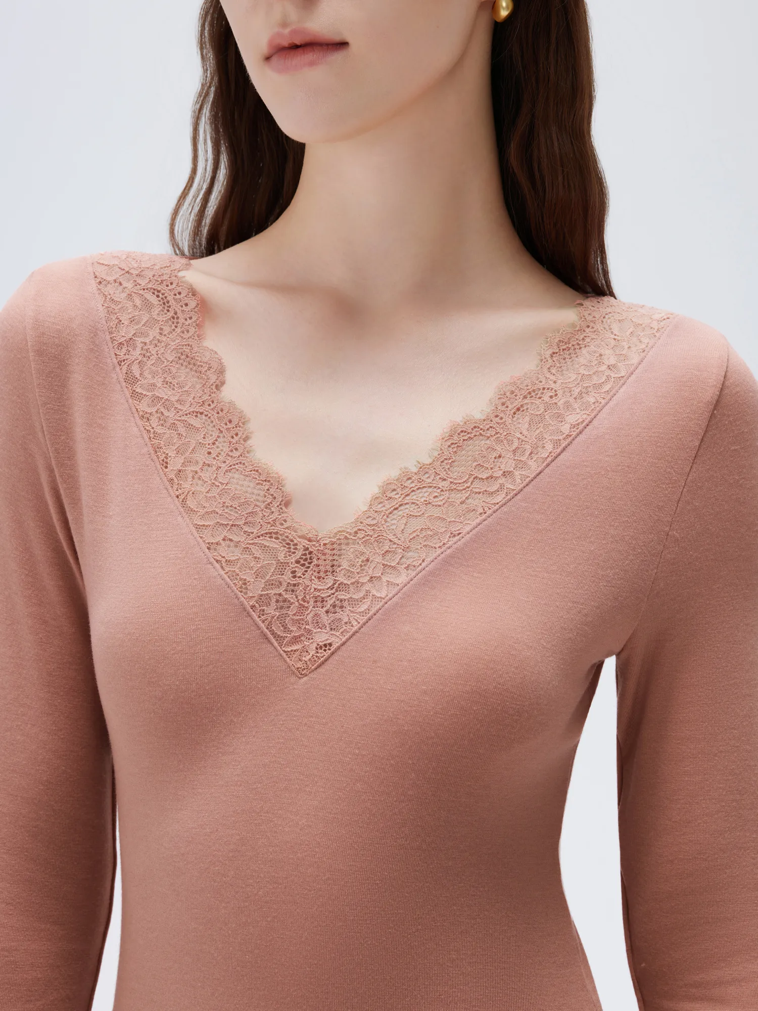 Cloud Cashmere Lace Shirt - Long Sleeve - Image 38
