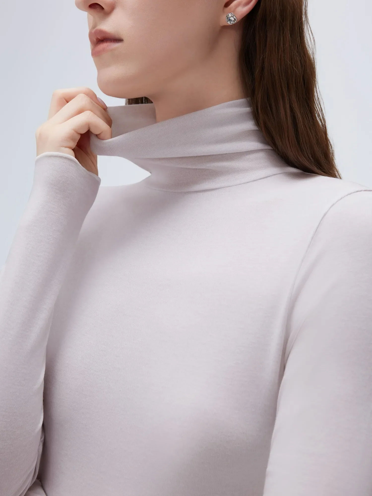 Cloud Cashmere Turtleneck Shirt - Long Sleeve - Image 22