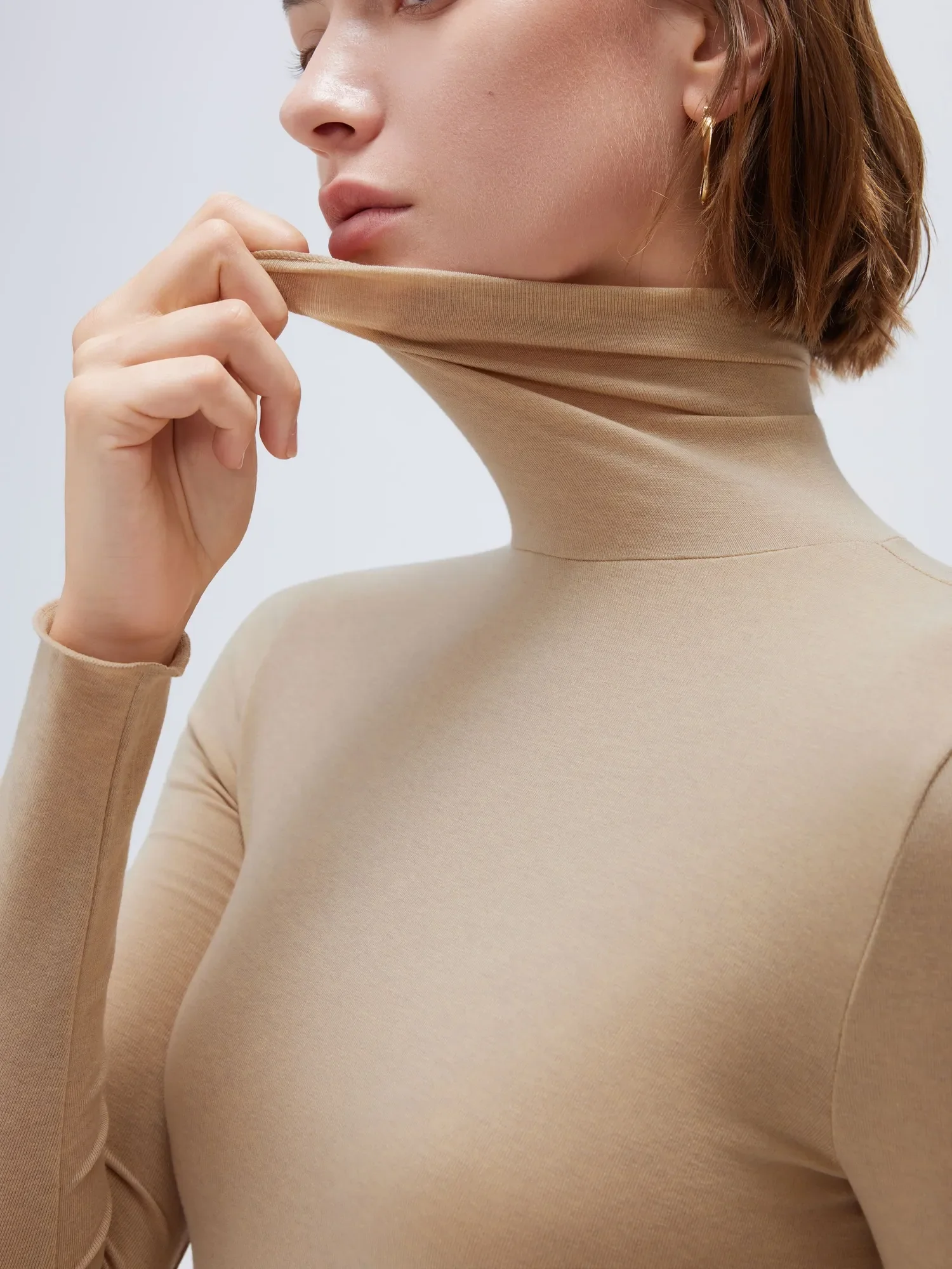 Cloud Cashmere Turtleneck Shirt - Long Sleeve - Image 28