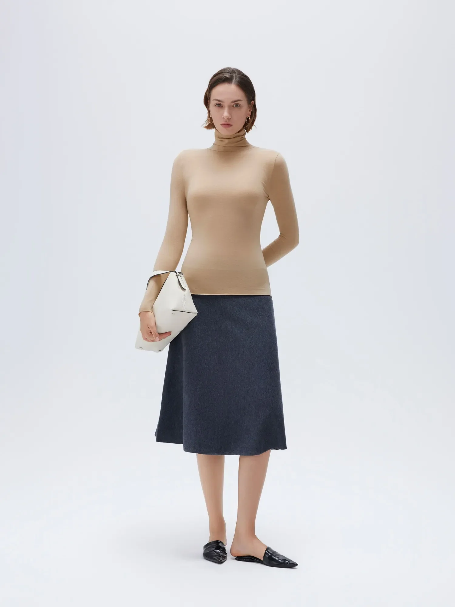 Cloud Cashmere Turtleneck Shirt - Long Sleeve - Image 29