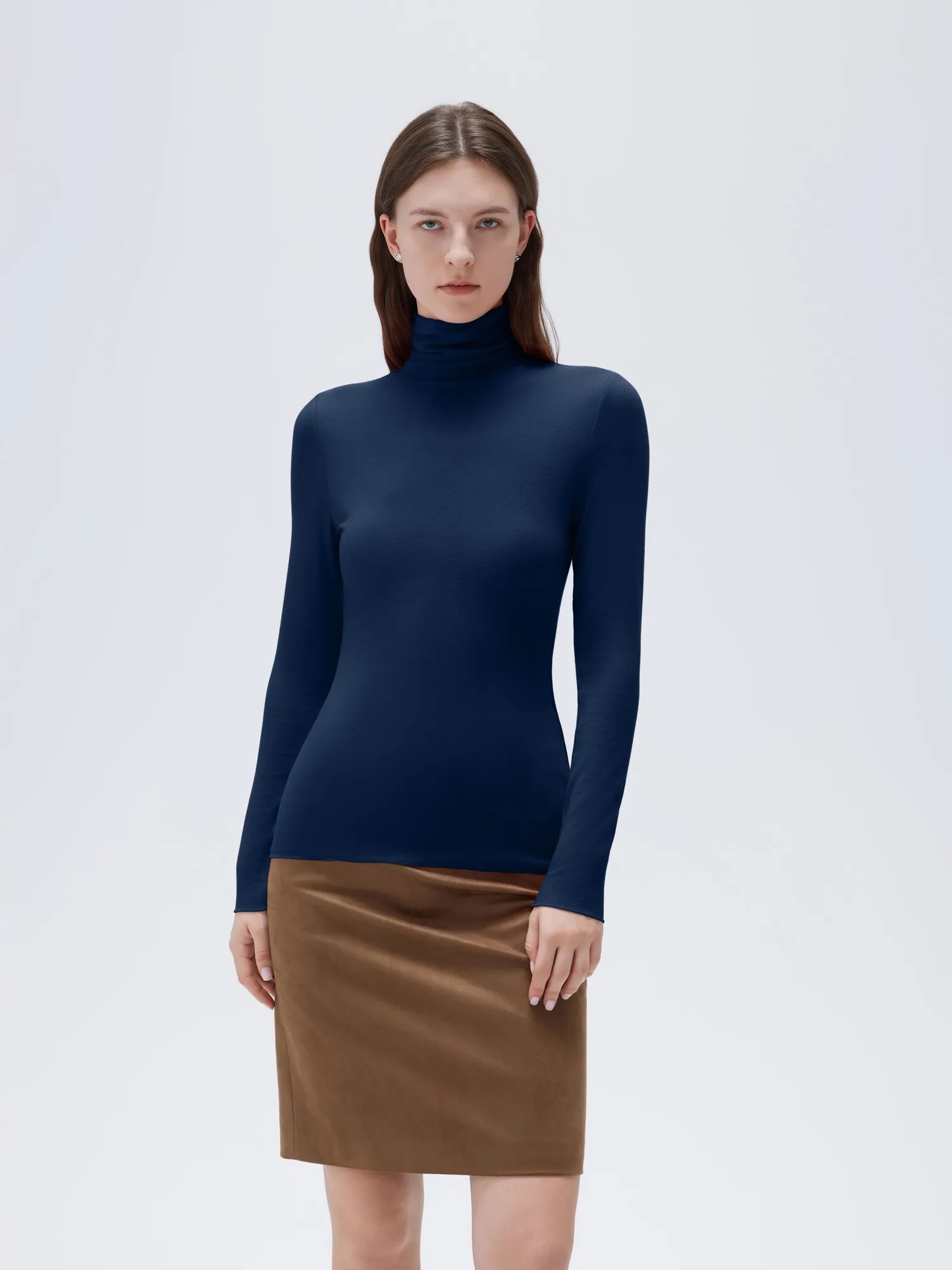 Cloud Cashmere Turtleneck Shirt - Long Sleeve - Image 35