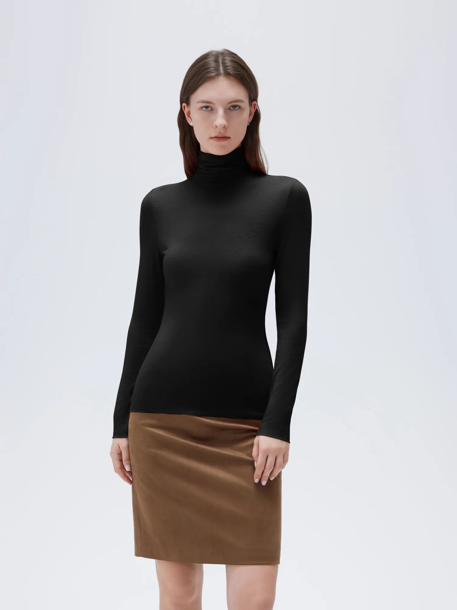 Cloud Cashmere Turtleneck Shirt - Long Sleeve - Image 9