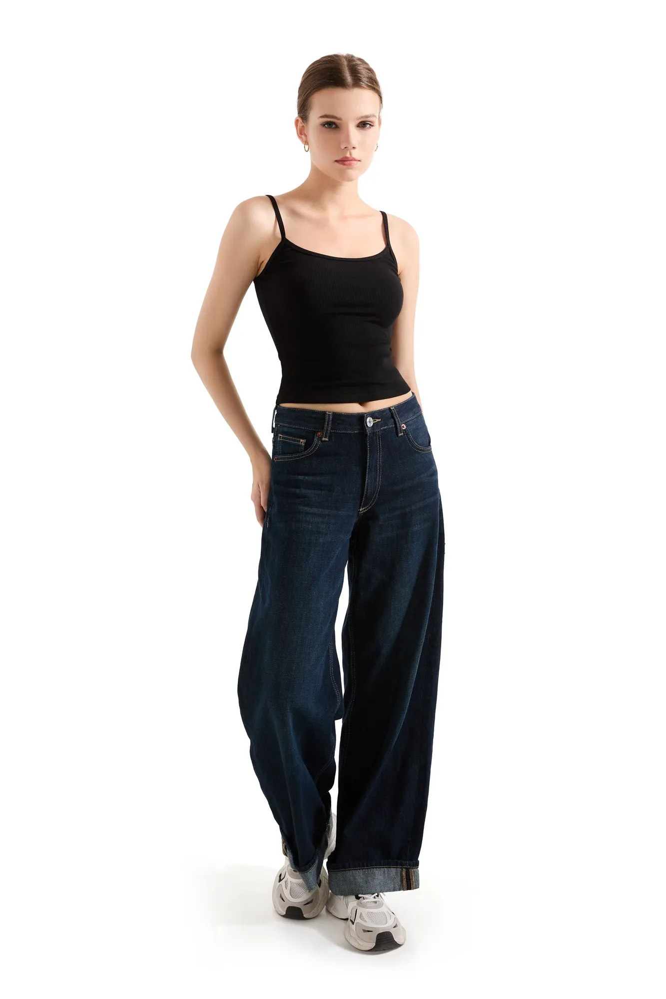 Flash Sales - Cotton Ribbed Stripe Cami Tank Top - Image 31