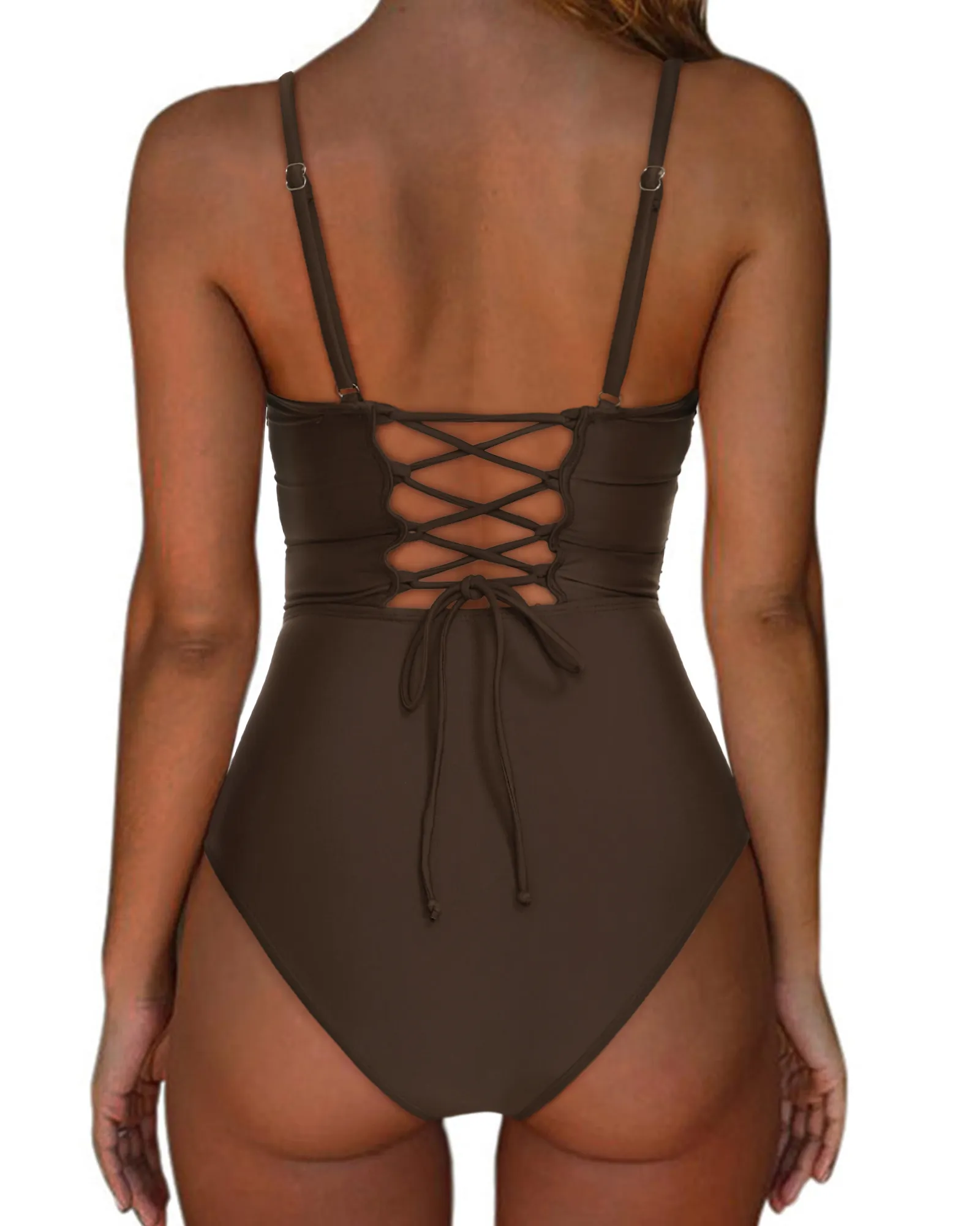 Crisscross Backless Bathing Suit - Image 15