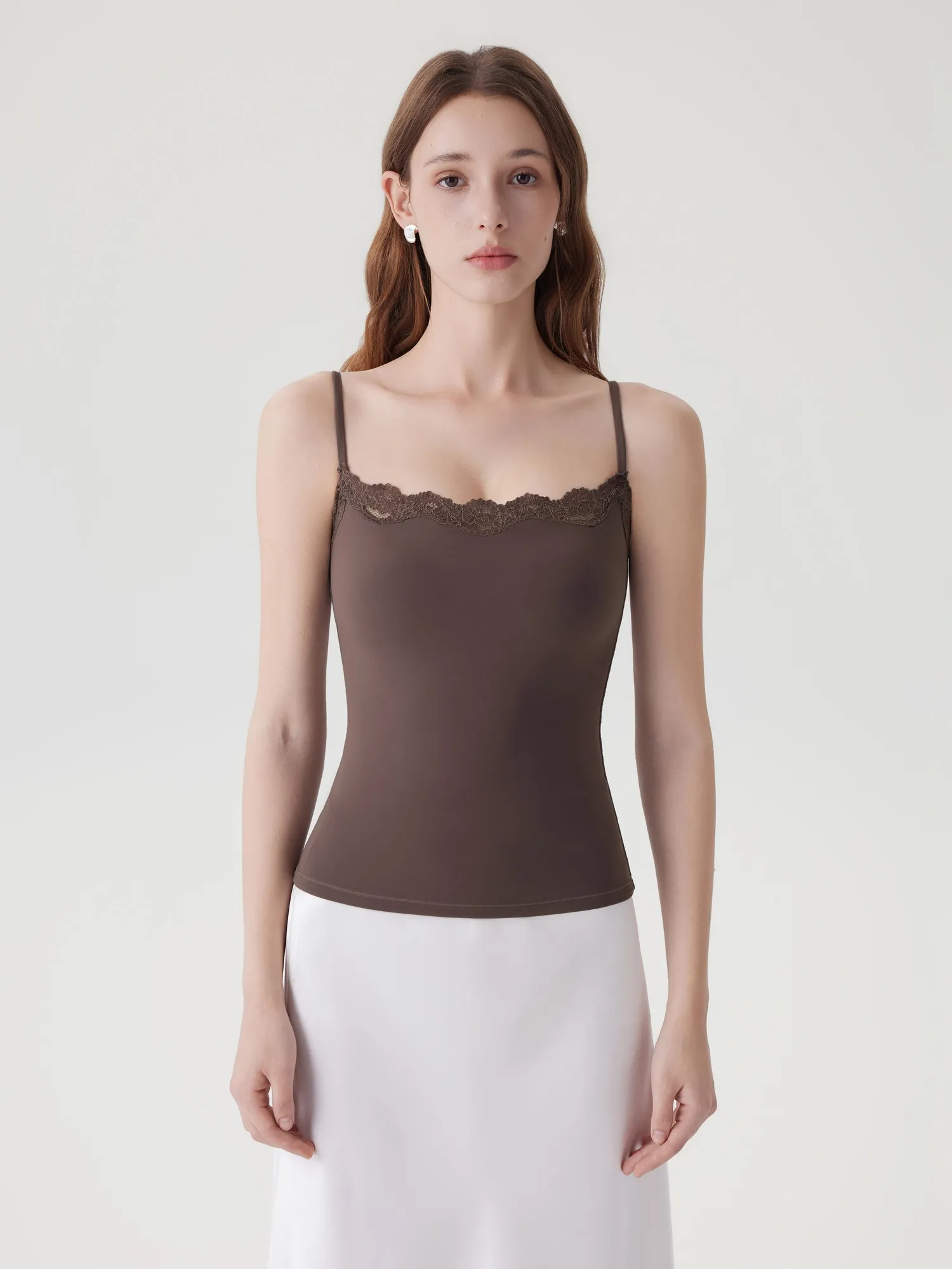 Double Lined Lace Cami Tank Top - Image 13