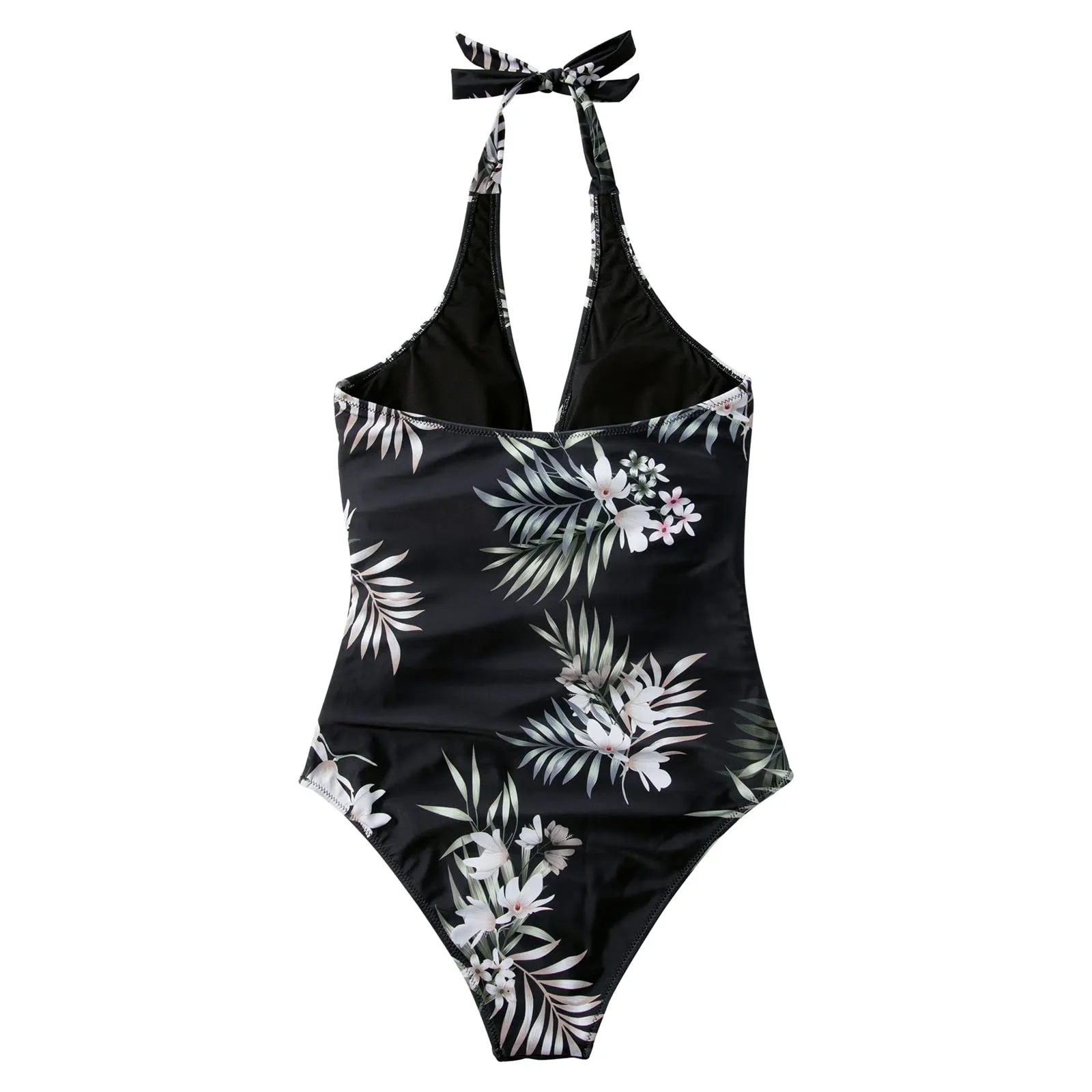Floral Halter Push-Up Swimsuits - Image 5
