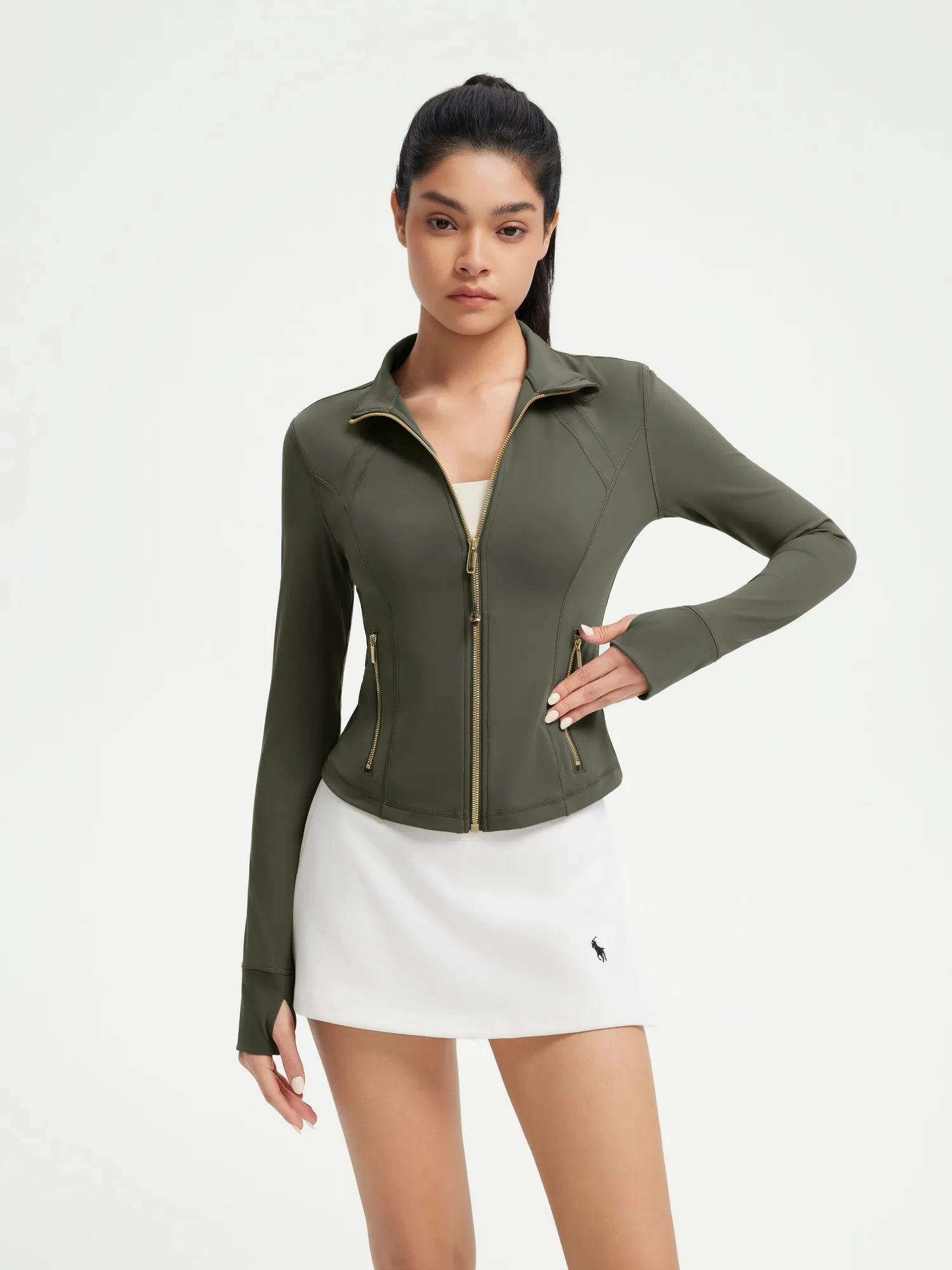 Full Zip Up Workout Jacket - Image 17