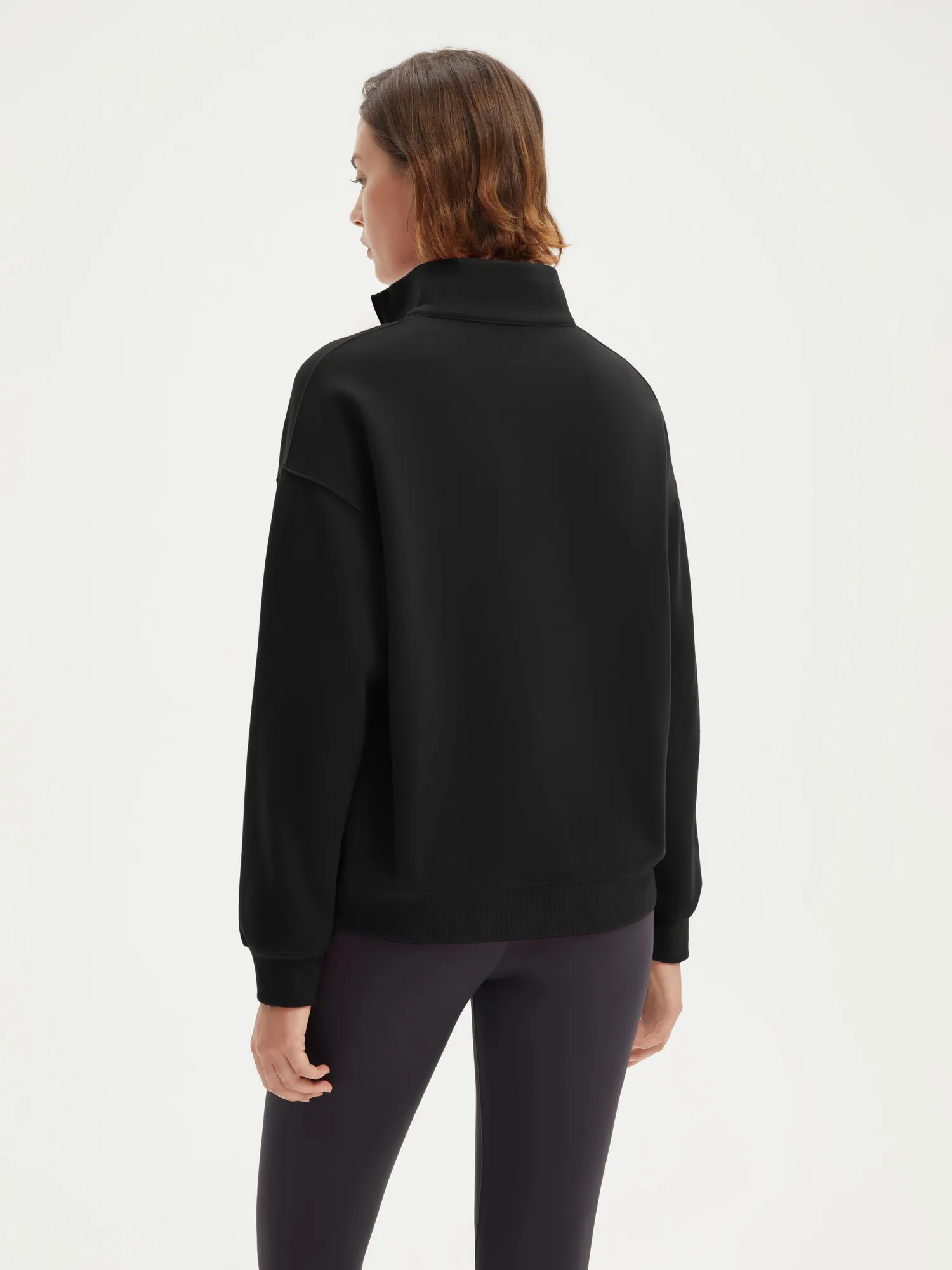 Half Zip Stand Collar Sweatshirt - Image 12