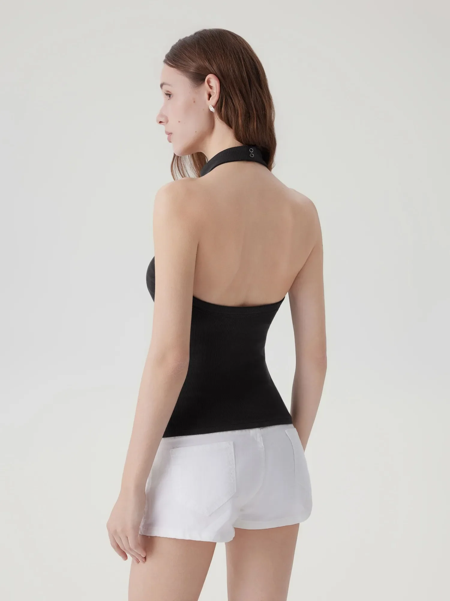 Halter Backless High Neck Tank Tops - Image 2