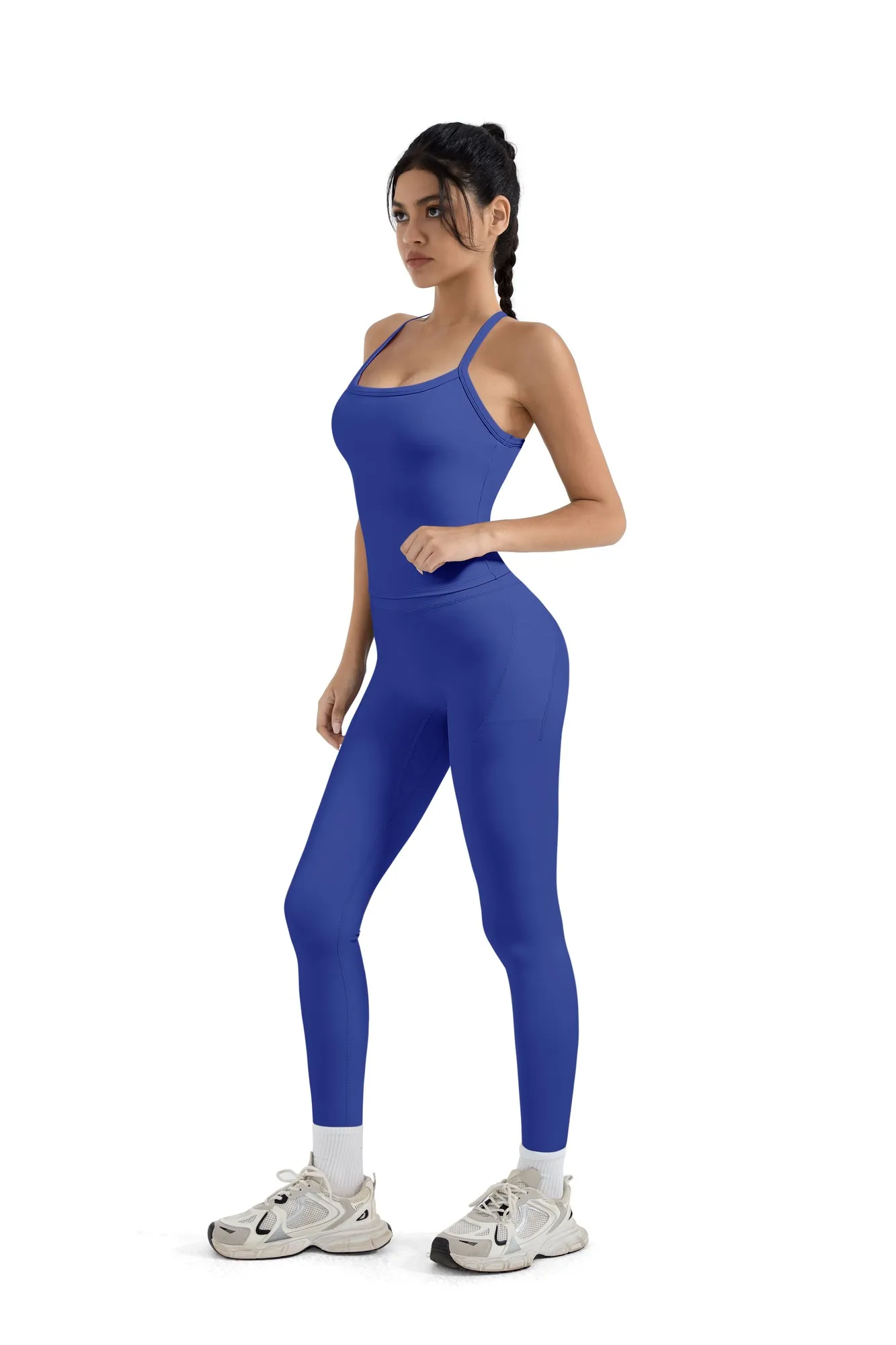Halter Tank Top Leggings Workout Set - Image 13