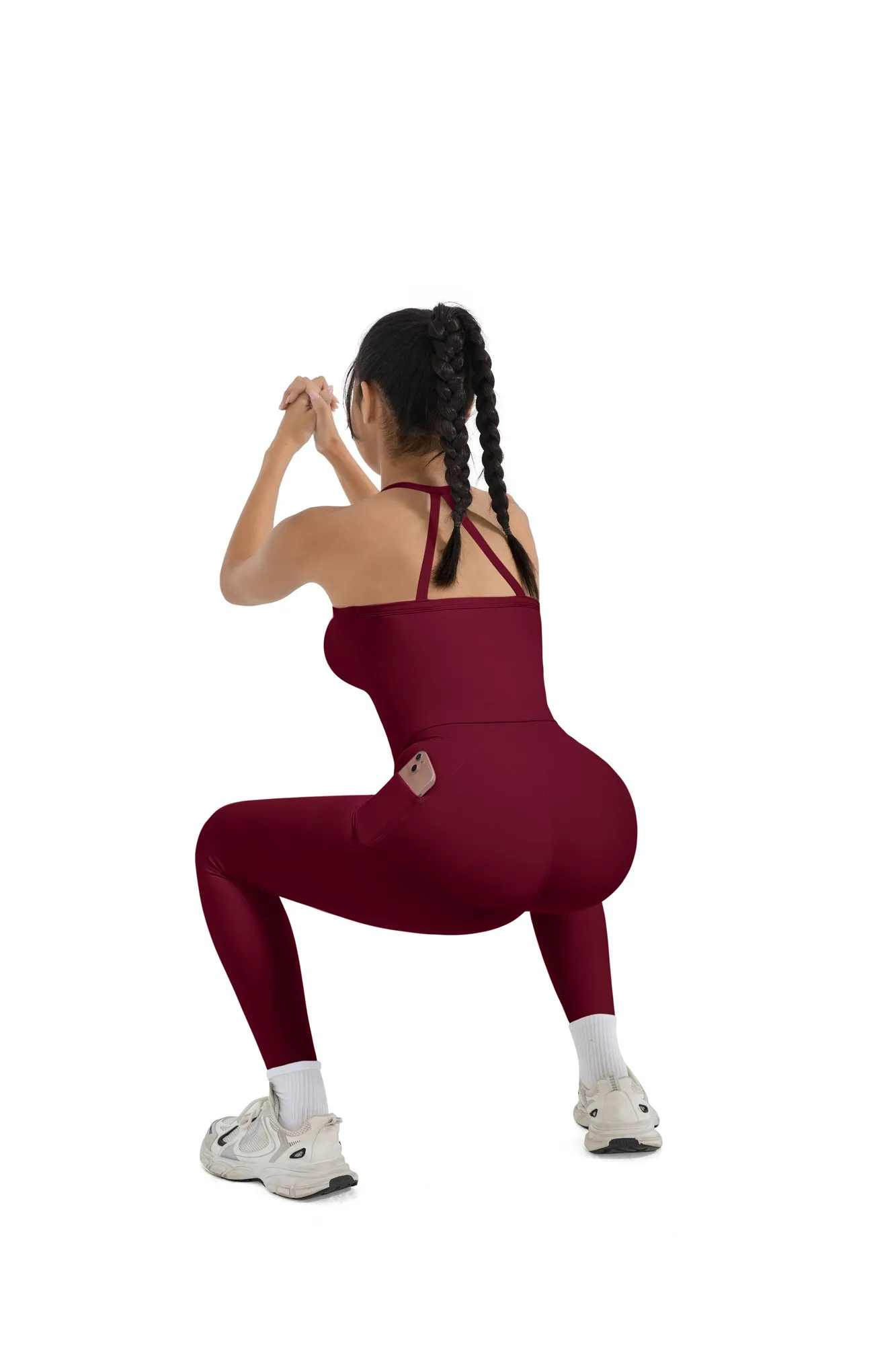 Halter Tank Top Leggings Workout Set - Image 68