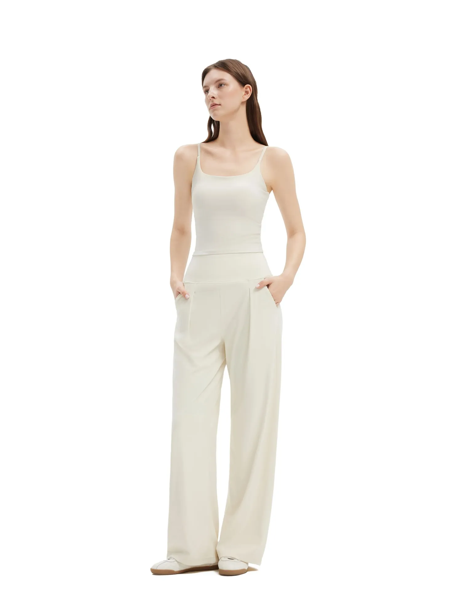 High Waisted Wide Leg Pockets Palazzo Pants - Image 13