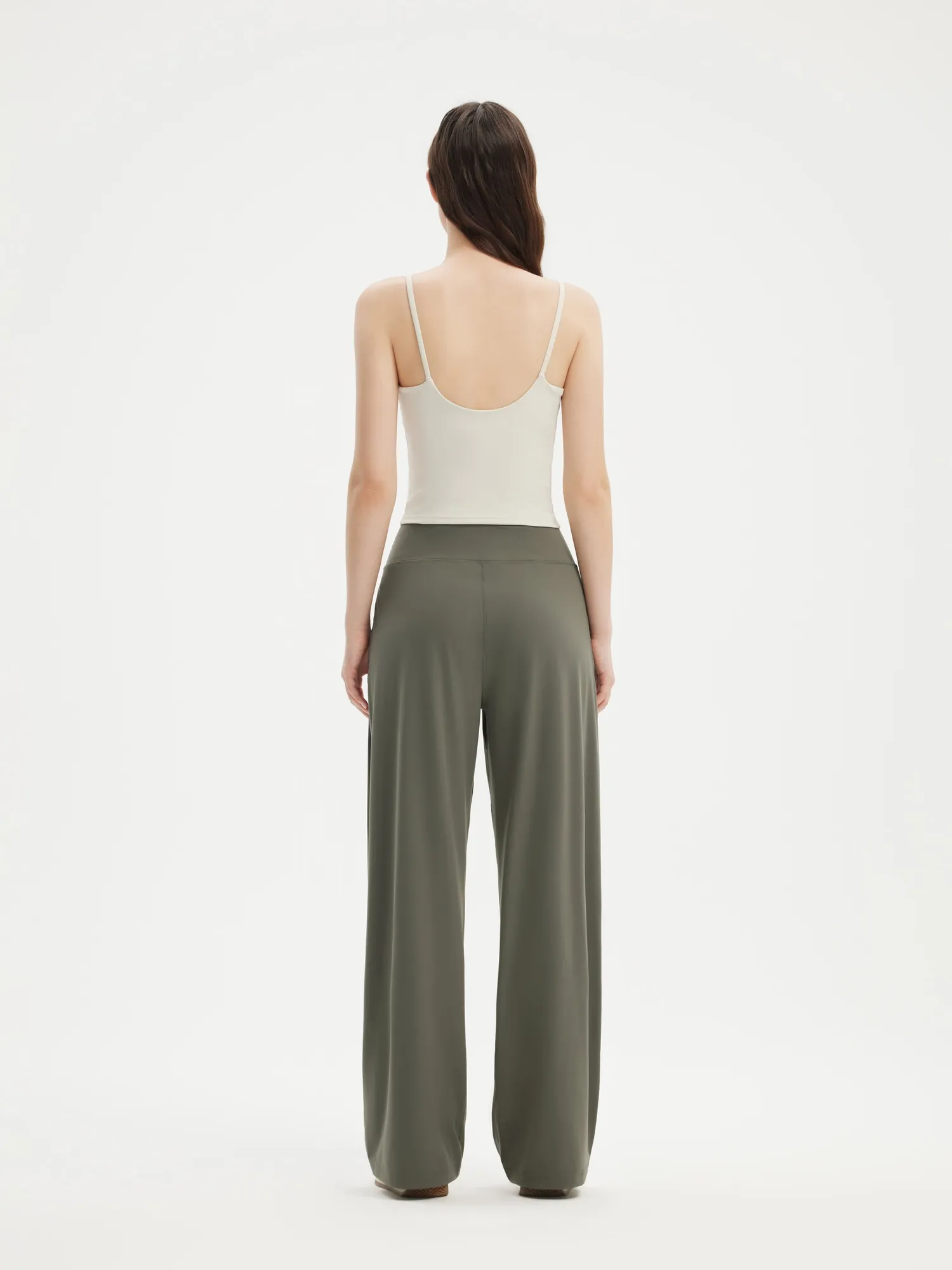 High Waisted Wide Leg Pockets Palazzo Pants - Image 8