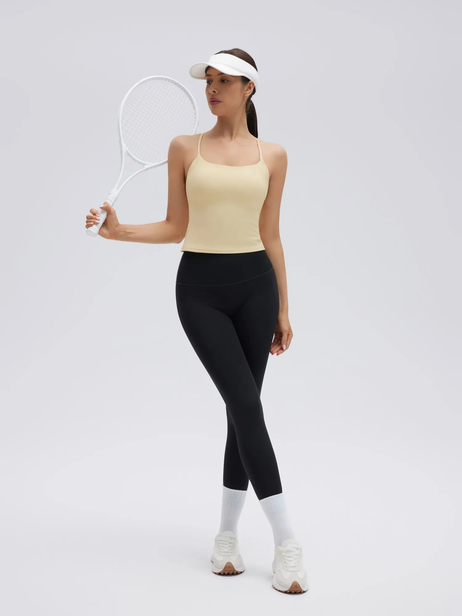 Longline Padded Open Back Spaghetti Strap Camisole Tops - Image 27