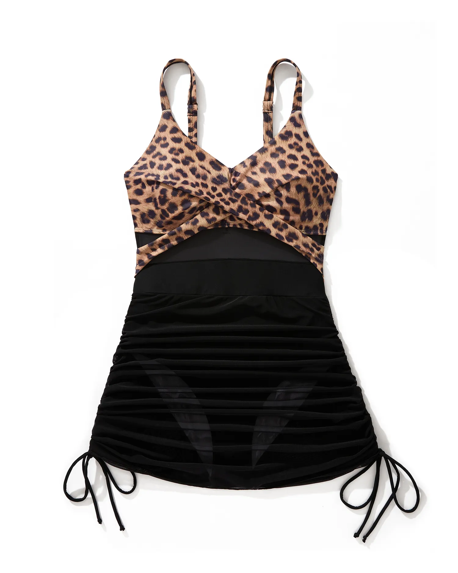 Mesh Crossover Dress Bathing Suit - Image 23