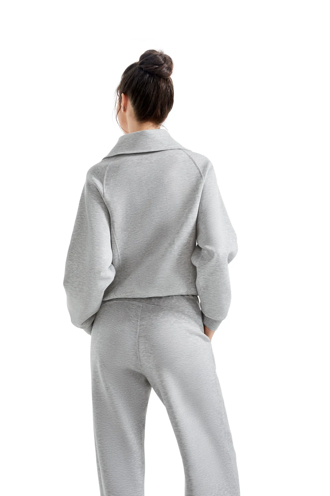 Modal Half Zip Collar Lounge Set - Image 21