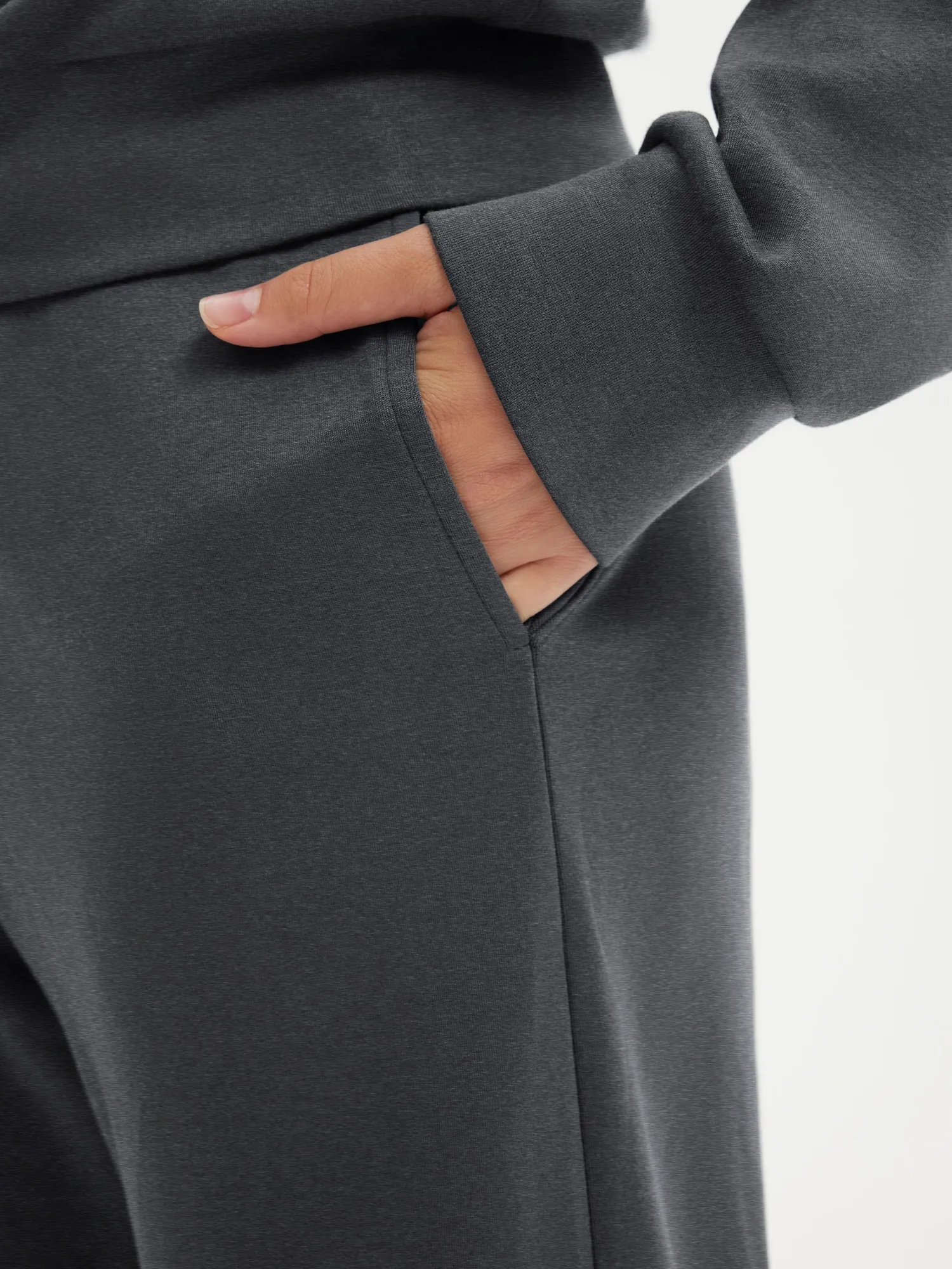 Off Shoulder Sweatshirt Lounge Set - Image 22