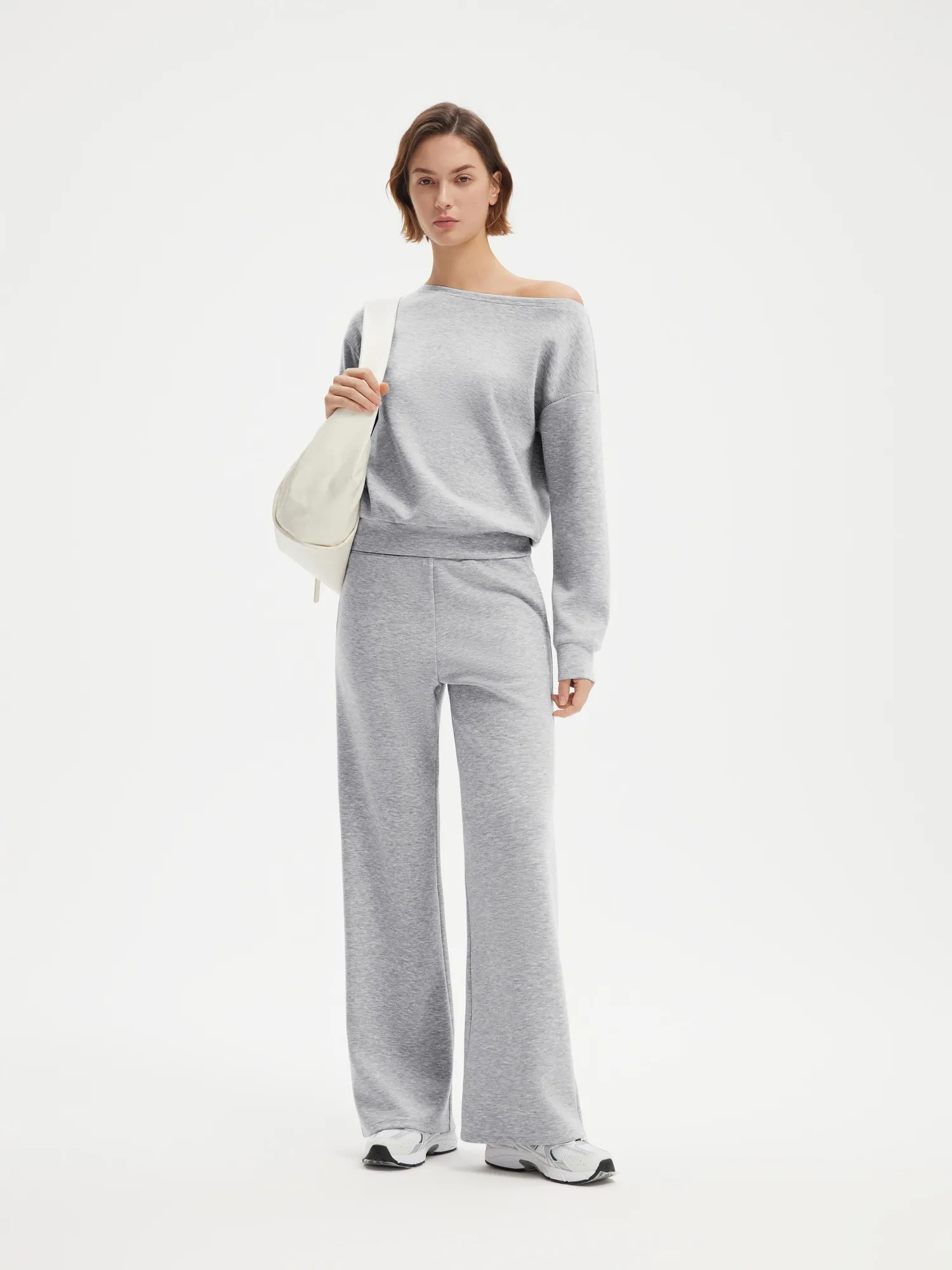 Off Shoulder Sweatshirt Lounge Set - Image 35