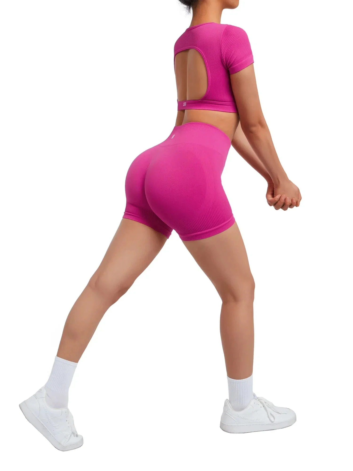 Ribbed Open Back Workout Sets - Image 10