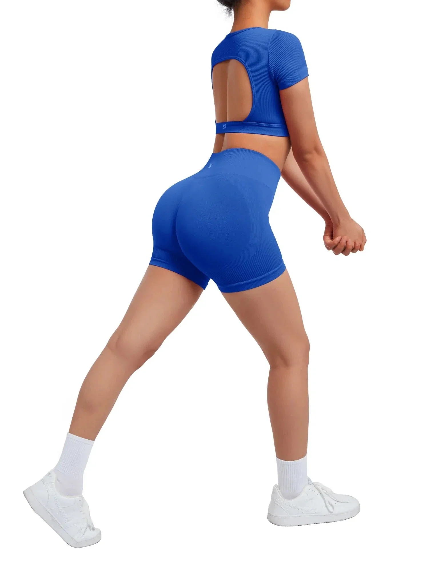 Ribbed Open Back Workout Sets - Image 17