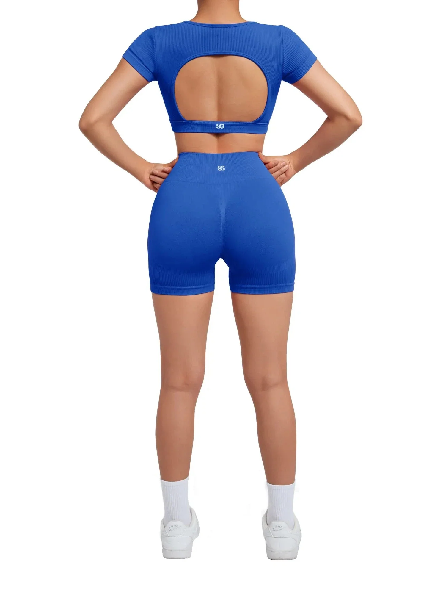 Ribbed Open Back Workout Sets - Image 18