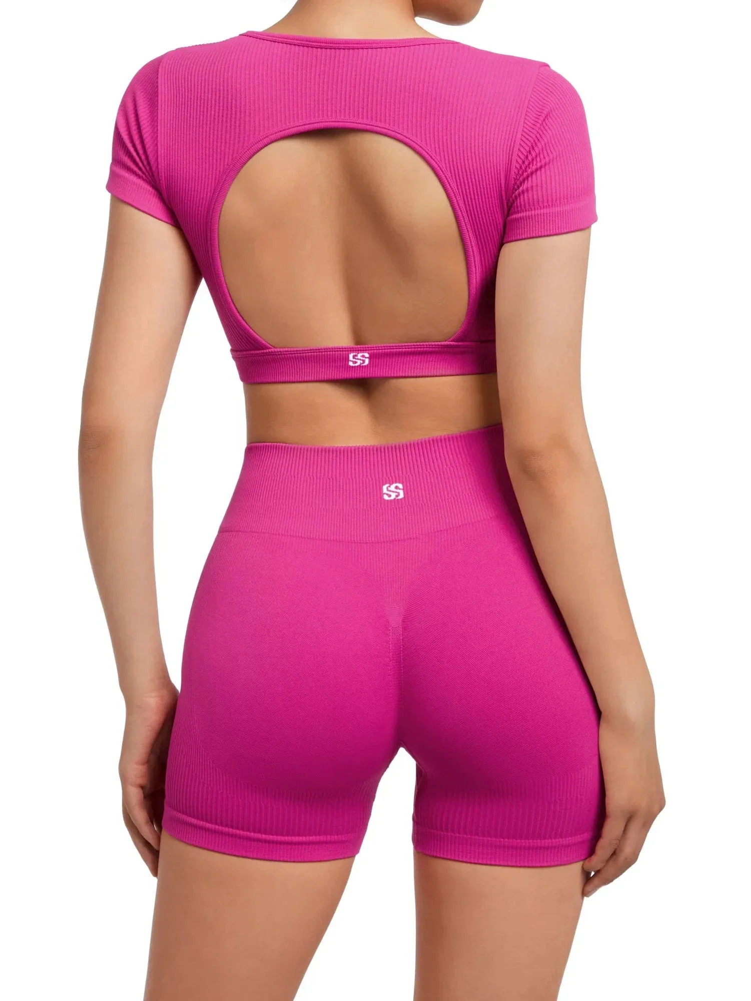 Ribbed Open Back Workout Sets - Image 8