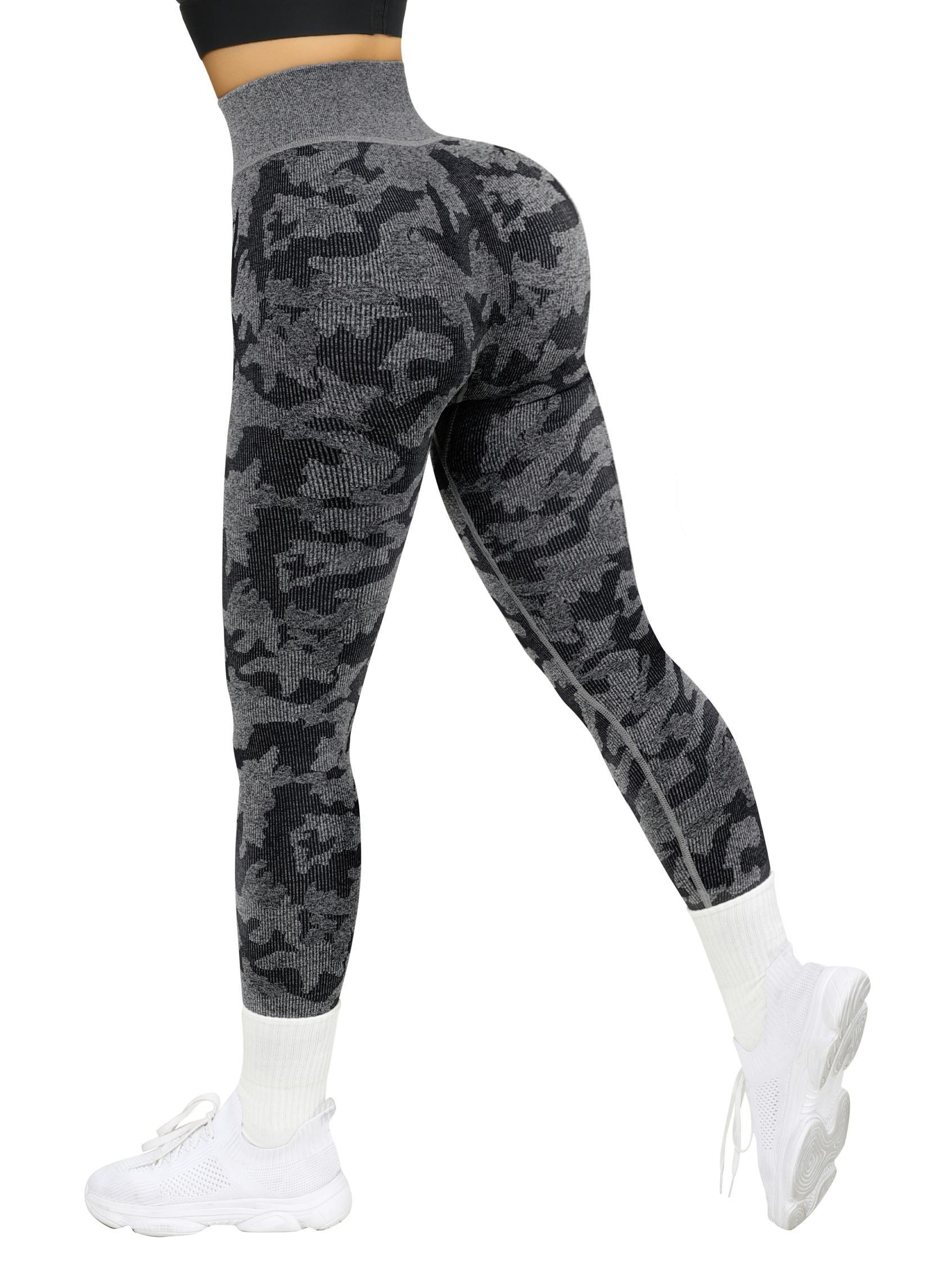 Ribbed Printed Seamless Leggings - Image 26