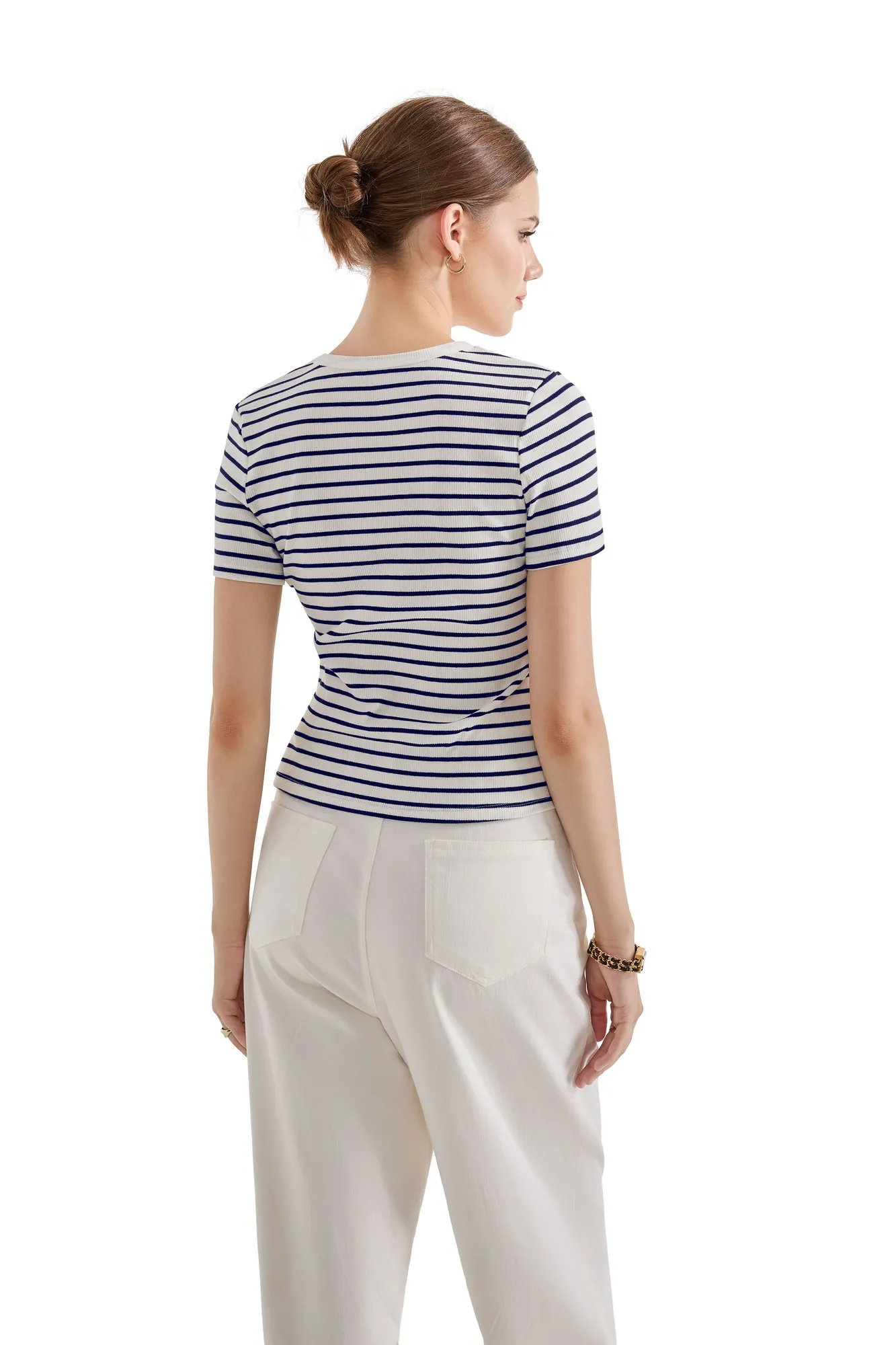 Cotton Ribbed Stripe Shirt - Image 12