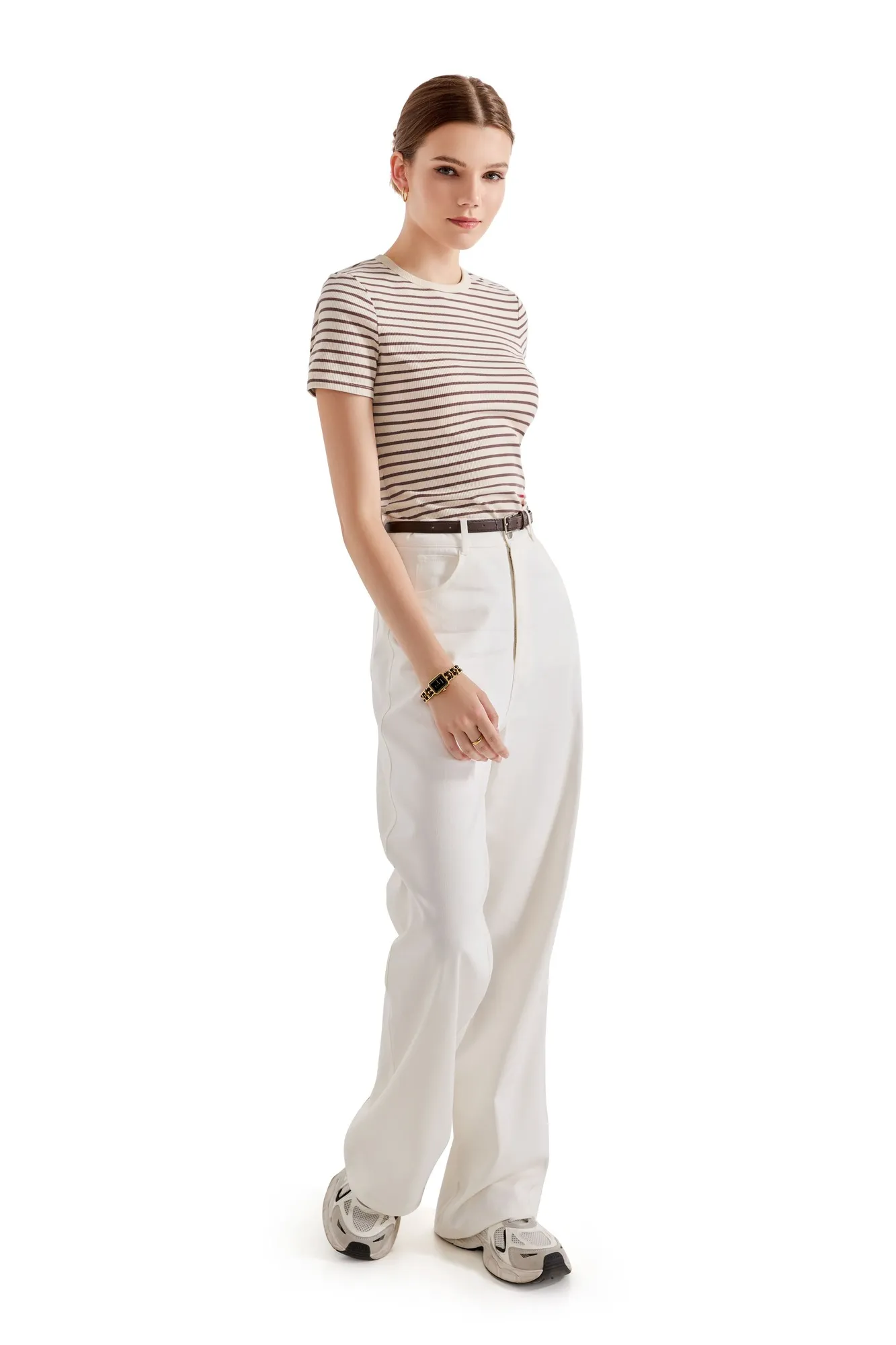 Cotton Ribbed Stripe Shirt - Image 21