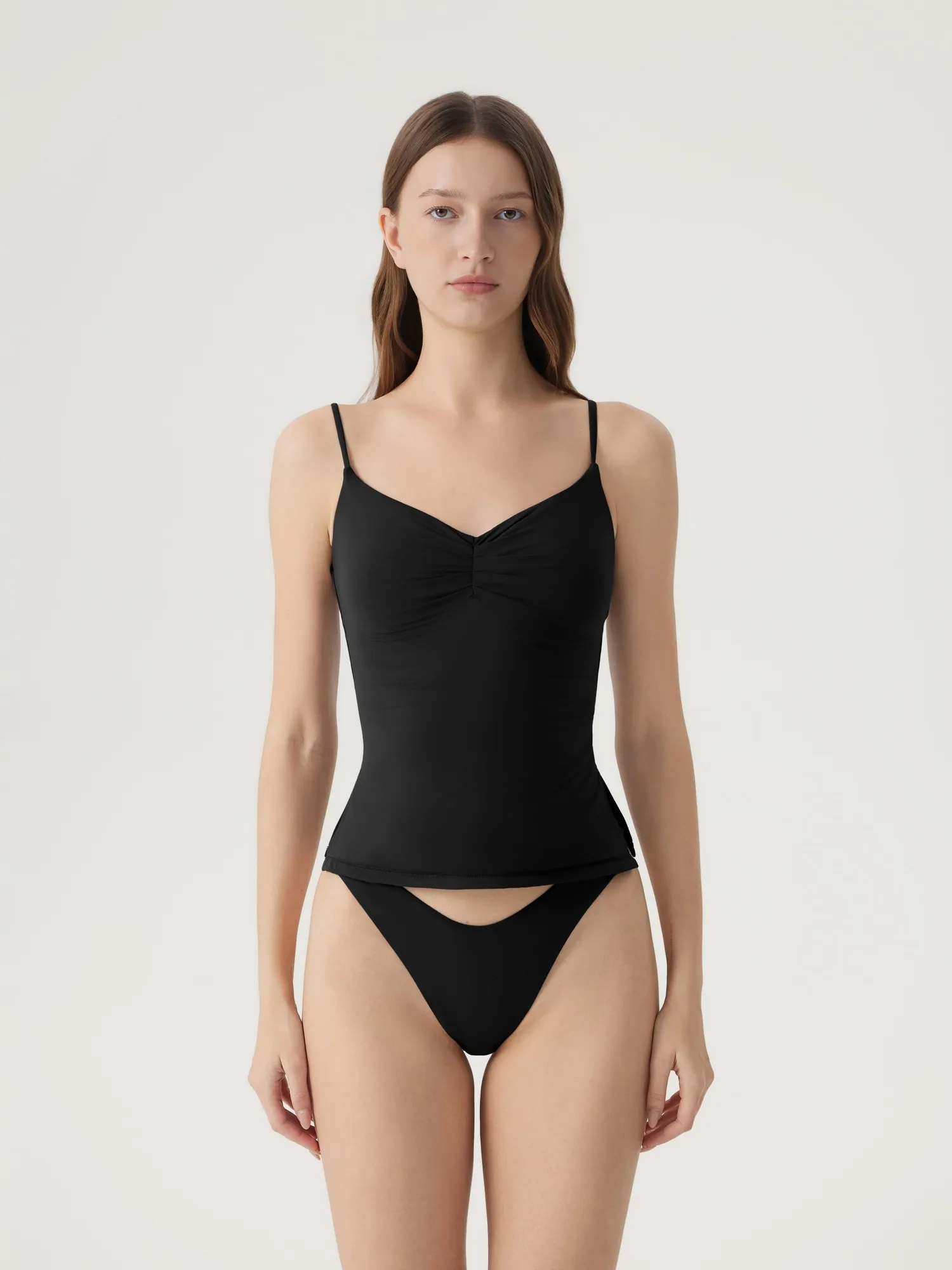 Ruched V Neck Desigh Tank Top - Image 13