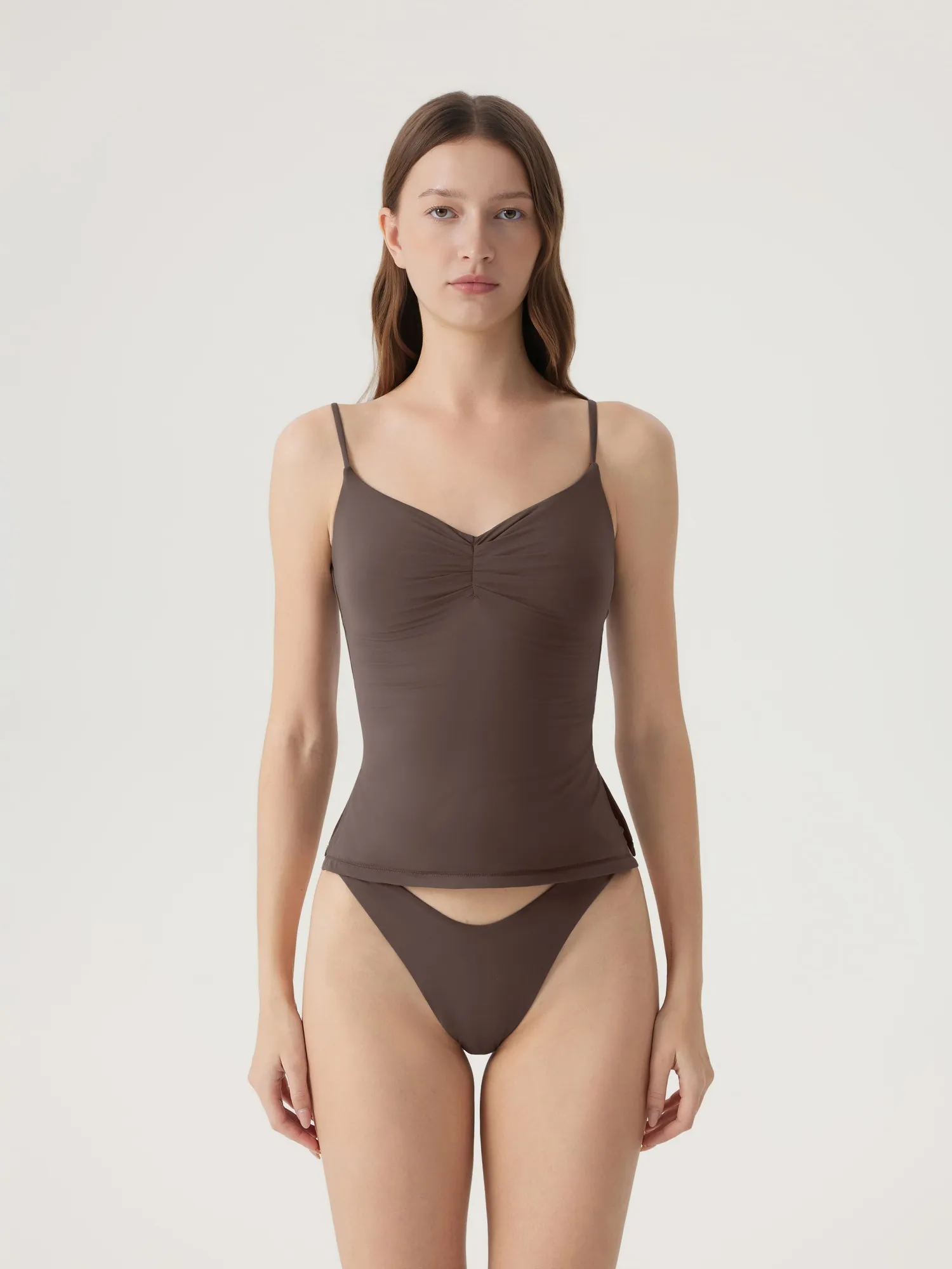 Ruched V Neck Desigh Tank Top - Image 21