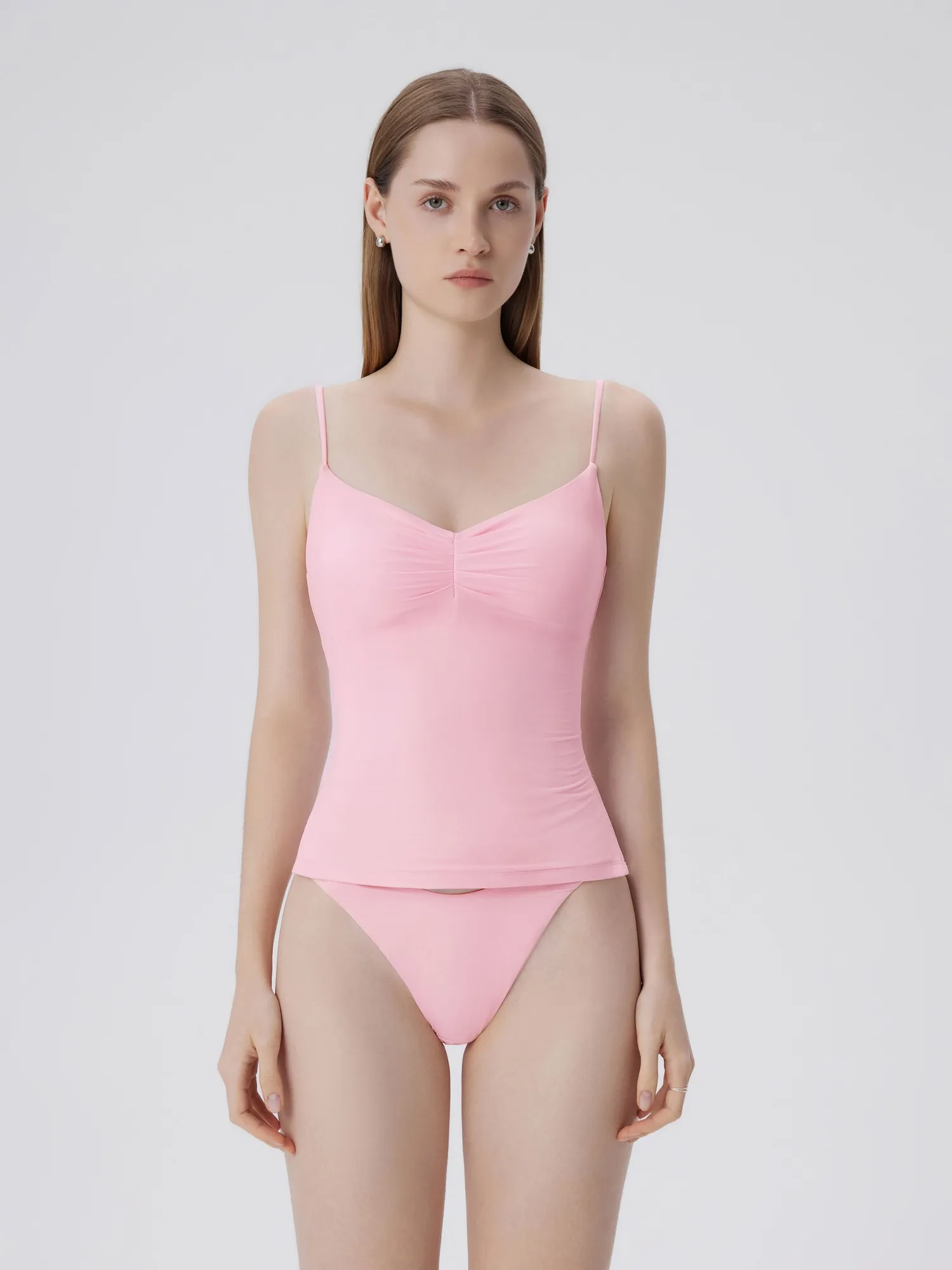 Ruched V Neck Desigh Tank Top - Image 5
