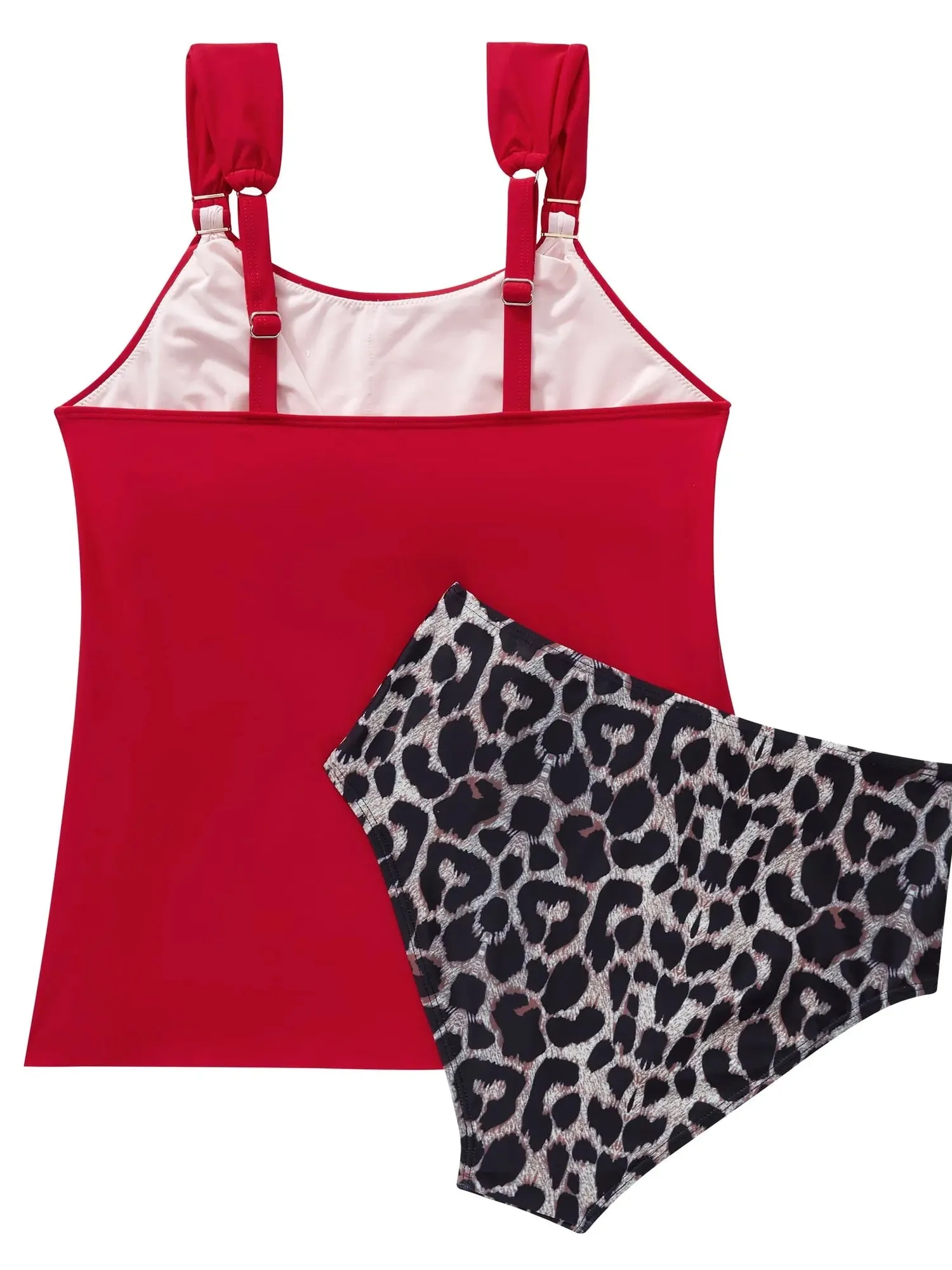 Ruffle High Waisted Tankini Swimsuit - Image 98