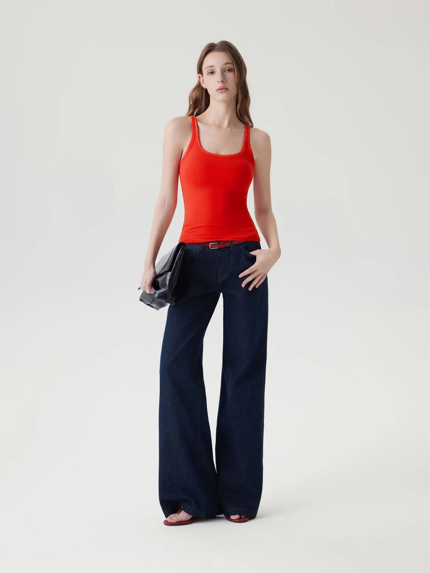 Scoop Neck Double Lined Tank Tops - Image 39