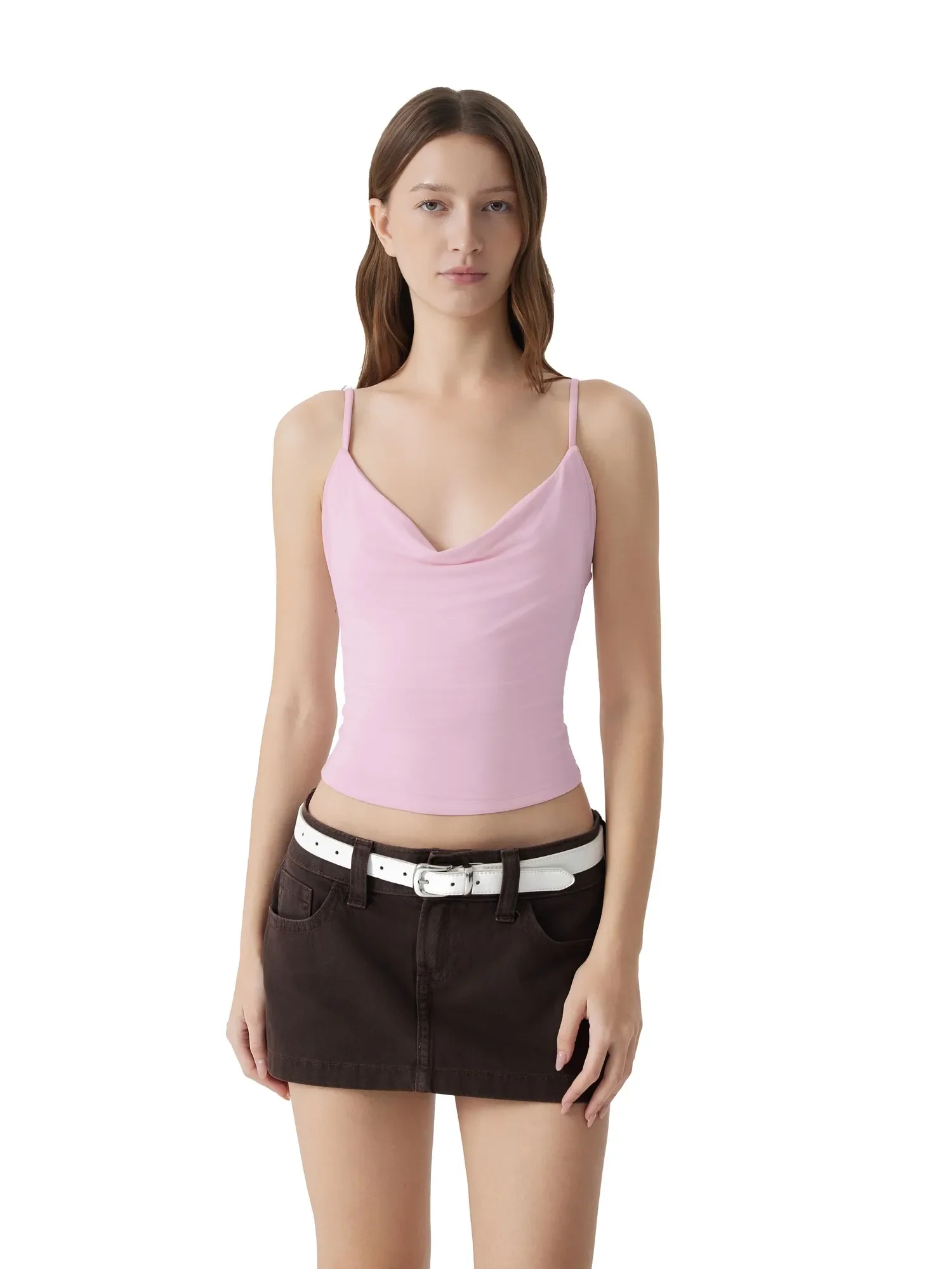 Sexy Cowl Neck Backless Tank Top - Image 15