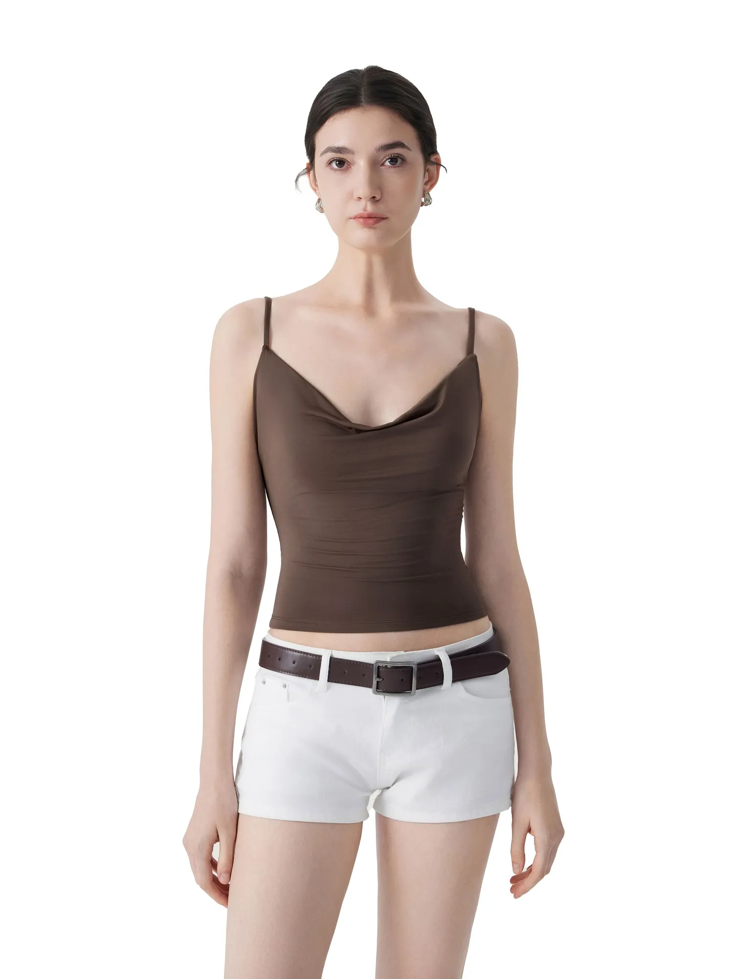 Sexy Cowl Neck Backless Tank Top - Image 30