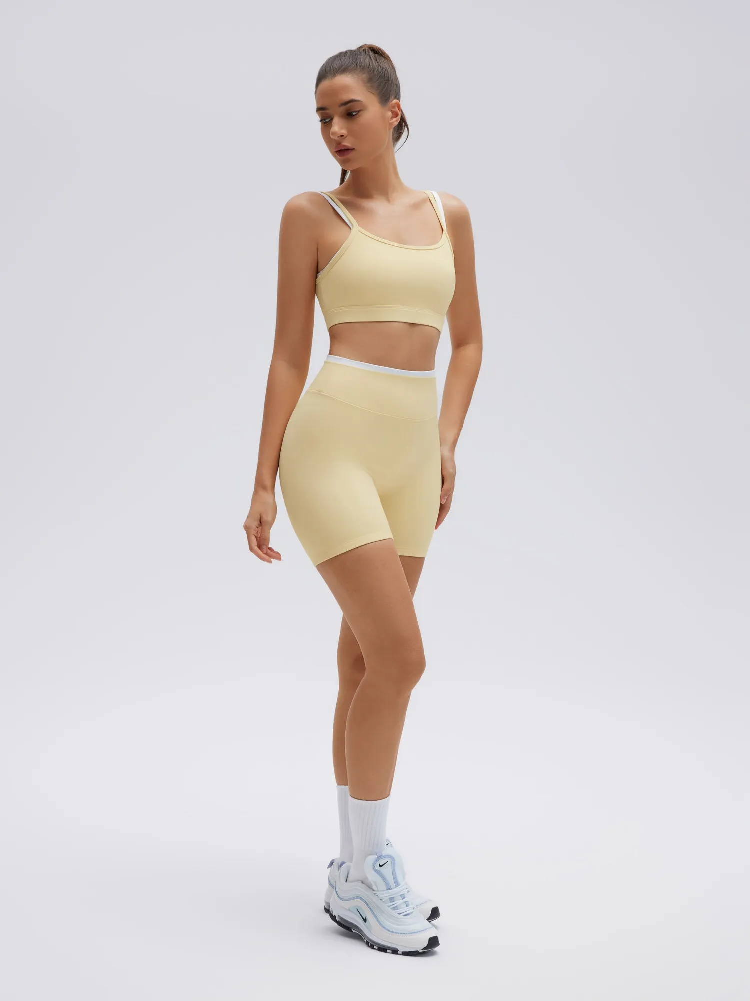 Spaghetti Straps Camis 2 Pieces Workout Sets - Image 25