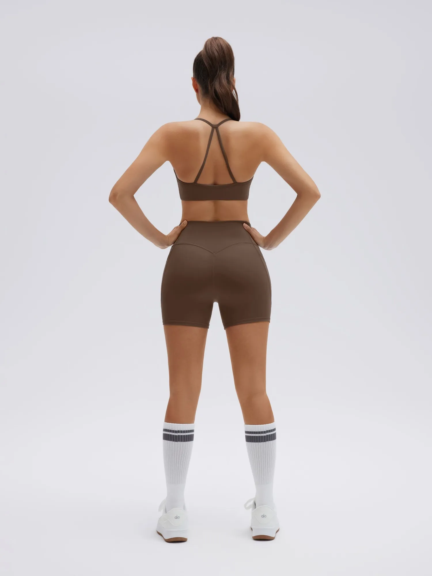 Halter Criss Cross Crop Tops 2 Piece Workout Sets - Image 33